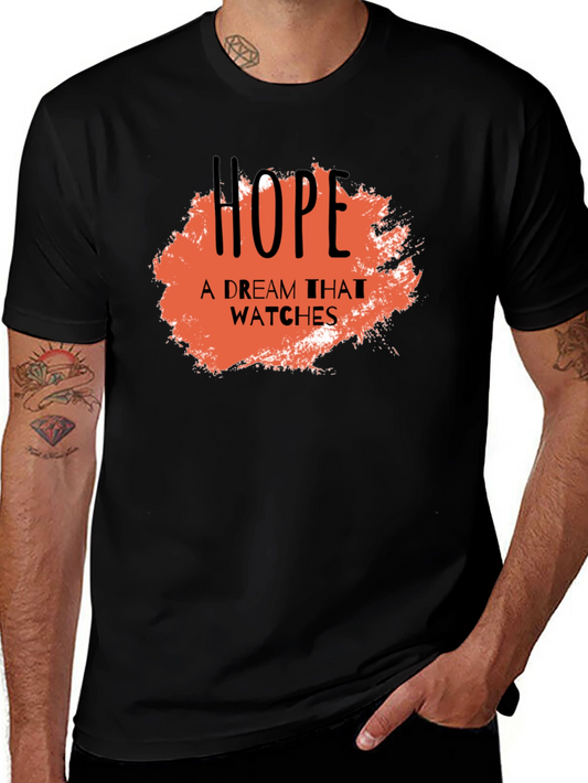Hope Dream Watches Graphic Black T-Shirt