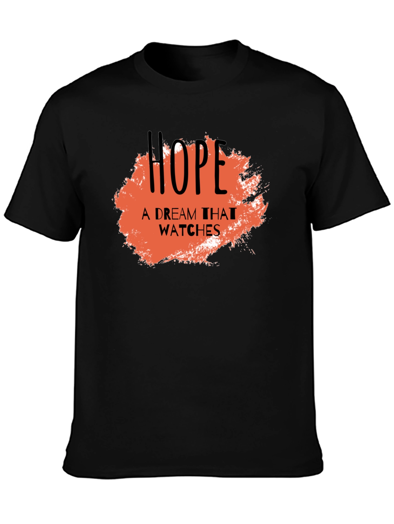 Hope Dream Watches Graphic Black T-Shirt