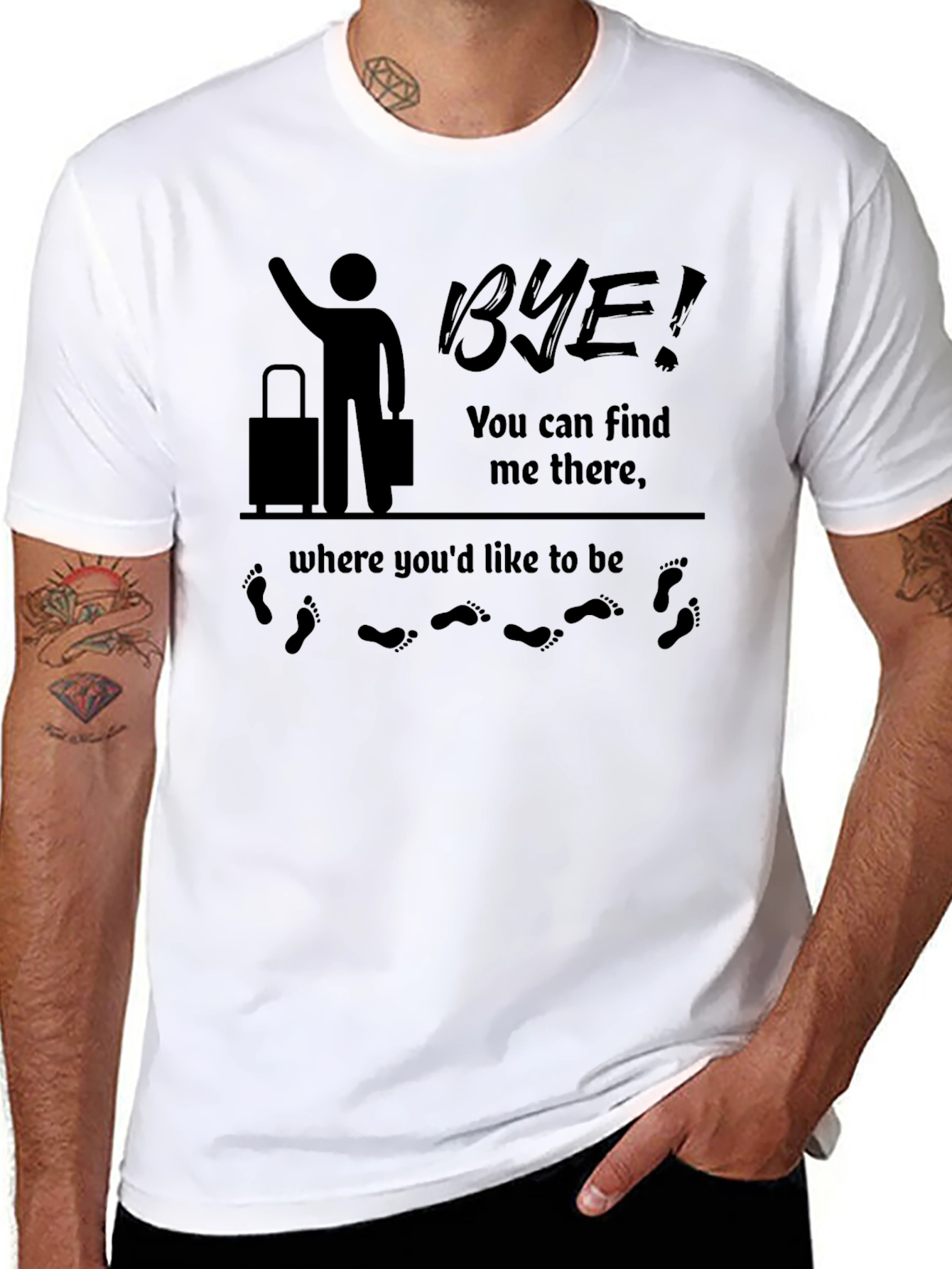 Bye! Graphic T-Shirt - Find Me There Travel Tee