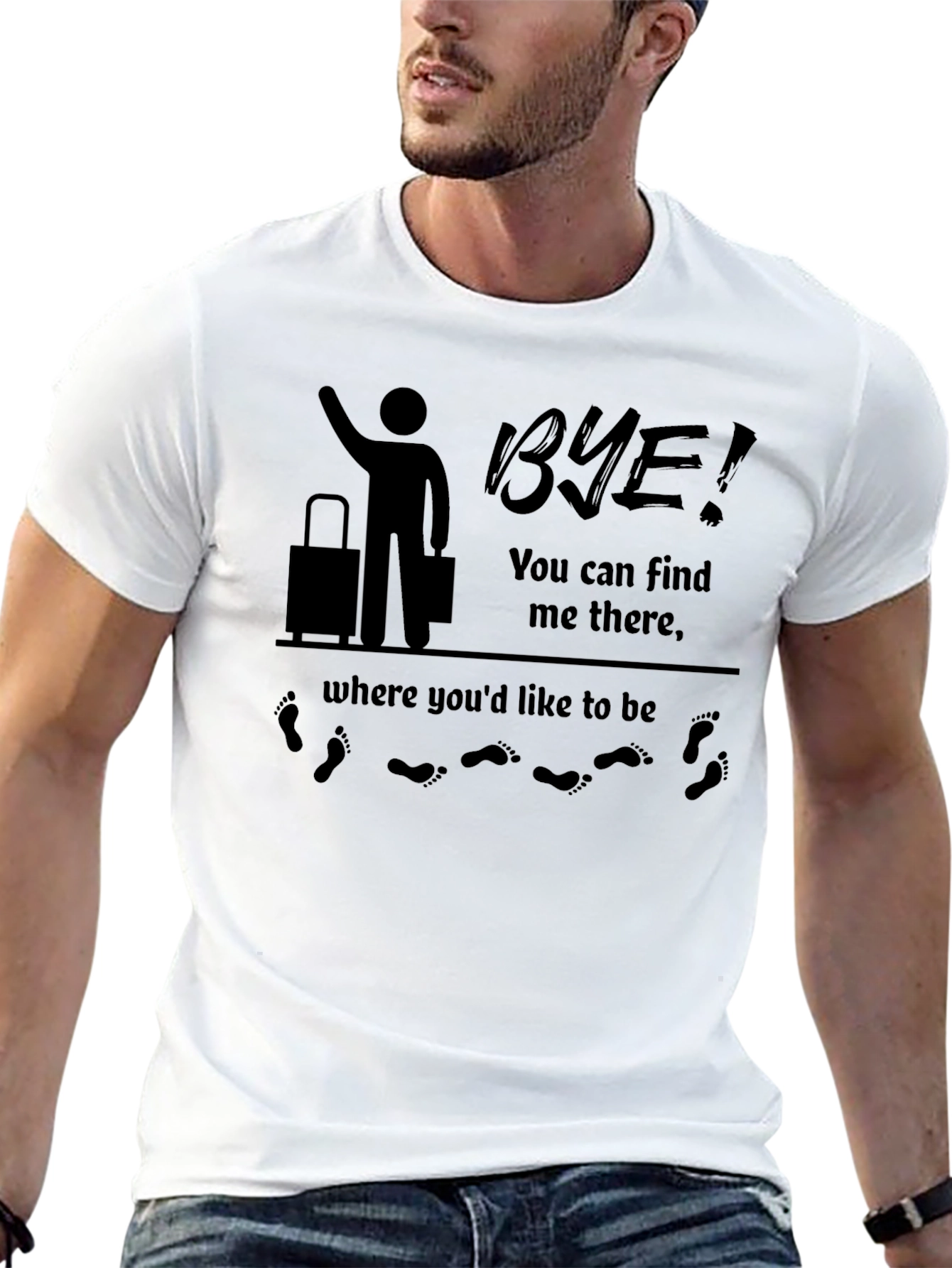 Bye! Graphic T-Shirt - Find Me There Travel Tee