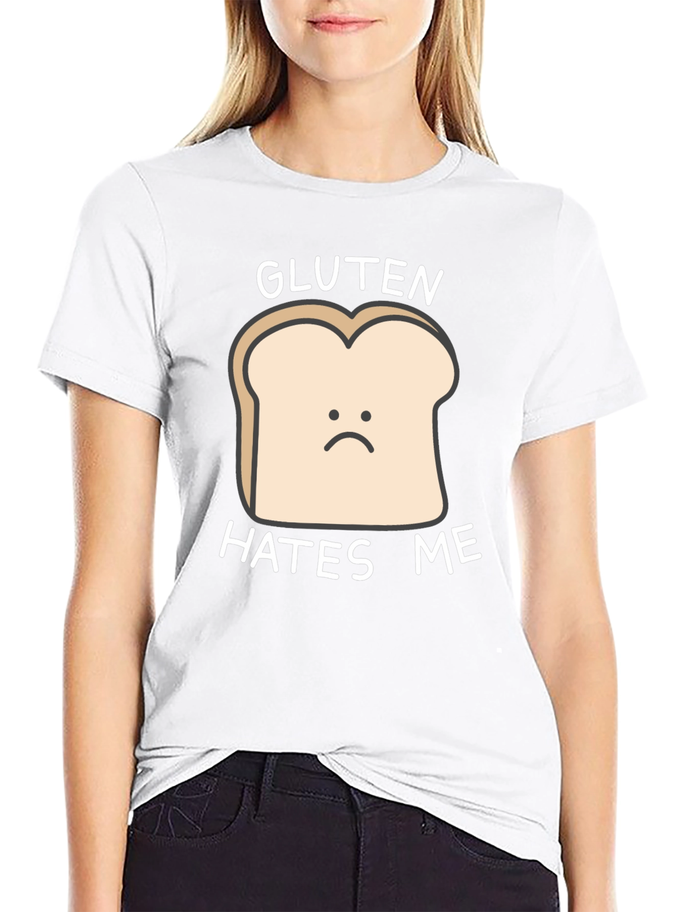 Gluten Hates Me T-Shirt - Funny Food Allergy Tee
