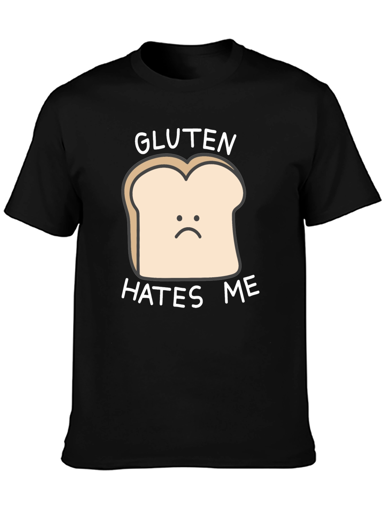 Gluten Hates Me T-Shirt - Funny Food Allergy Tee