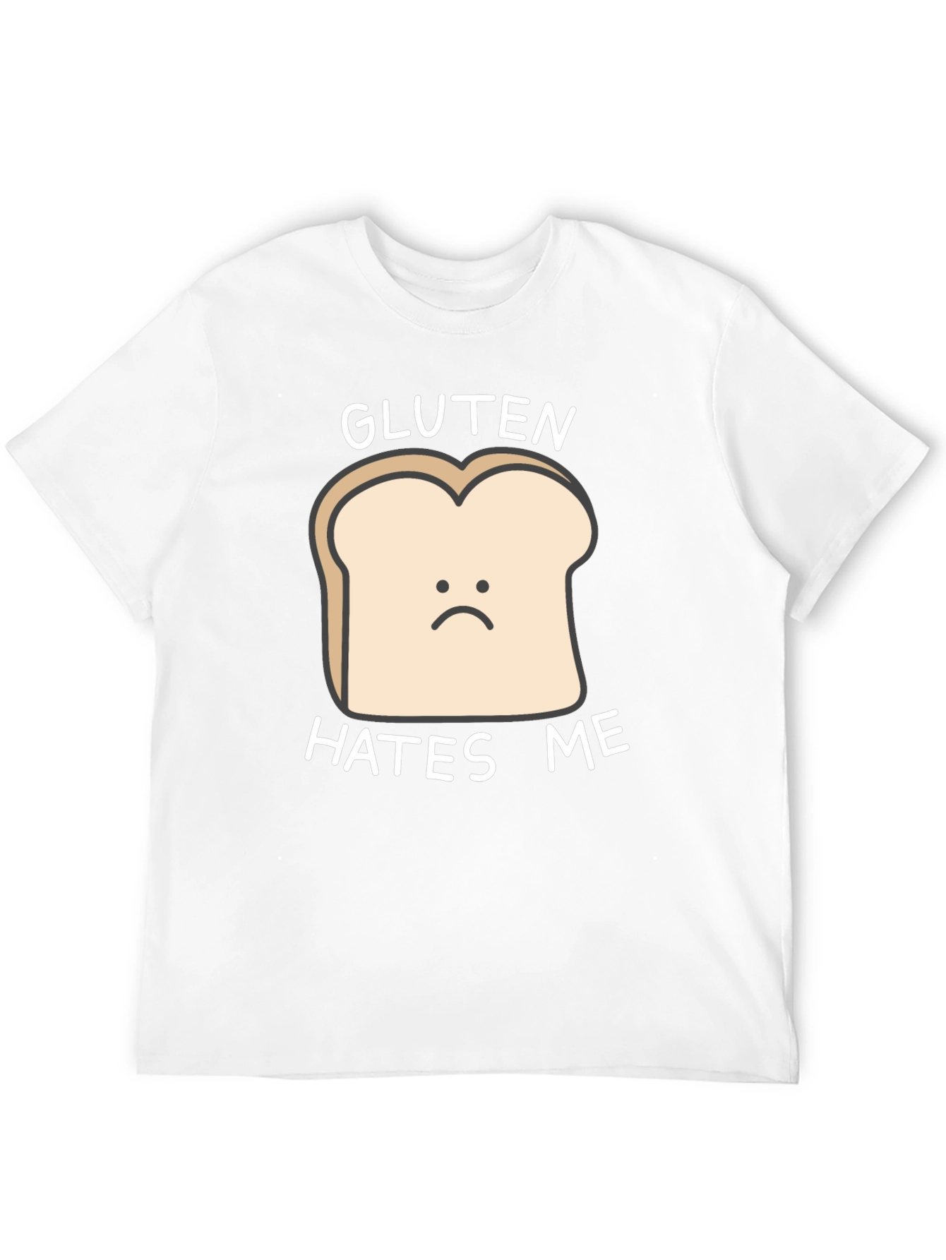 Gluten Hates Me T-Shirt - Funny Food Allergy Tee