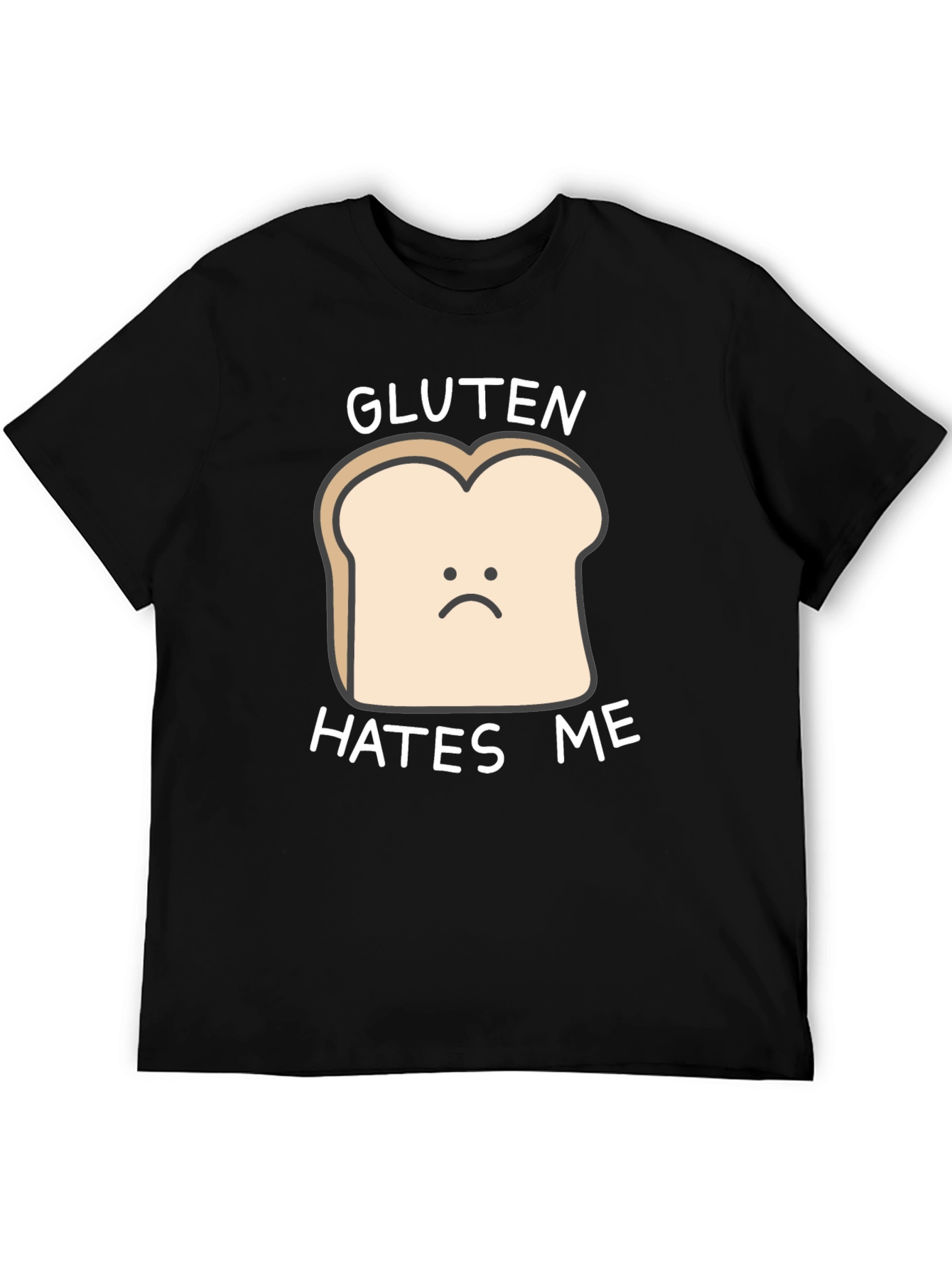 Gluten Hates Me T-Shirt - Funny Food Allergy Tee