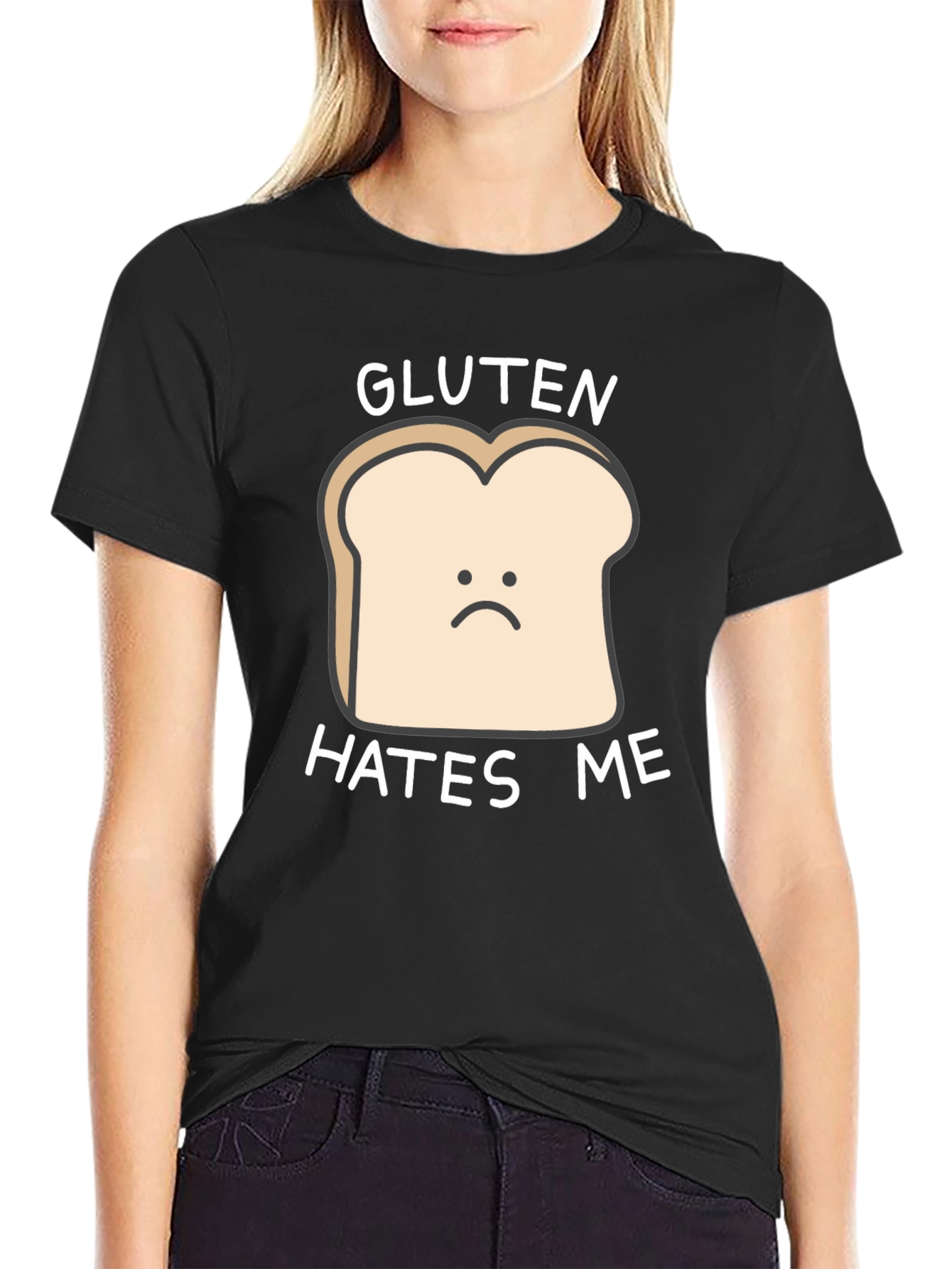 Gluten Hates Me T-Shirt - Funny Food Allergy Tee