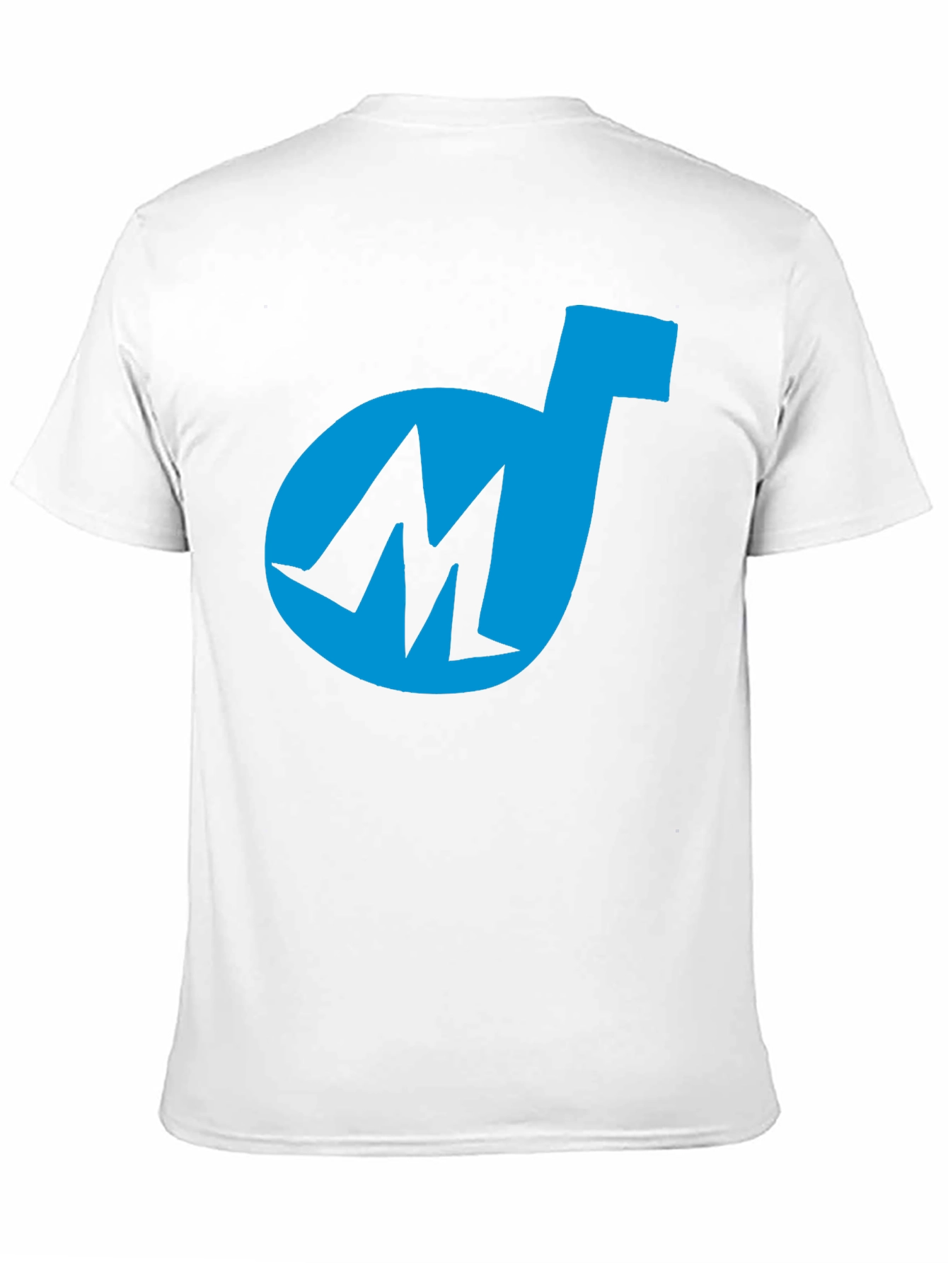 Cool Blue M Logo Black T-Shirt