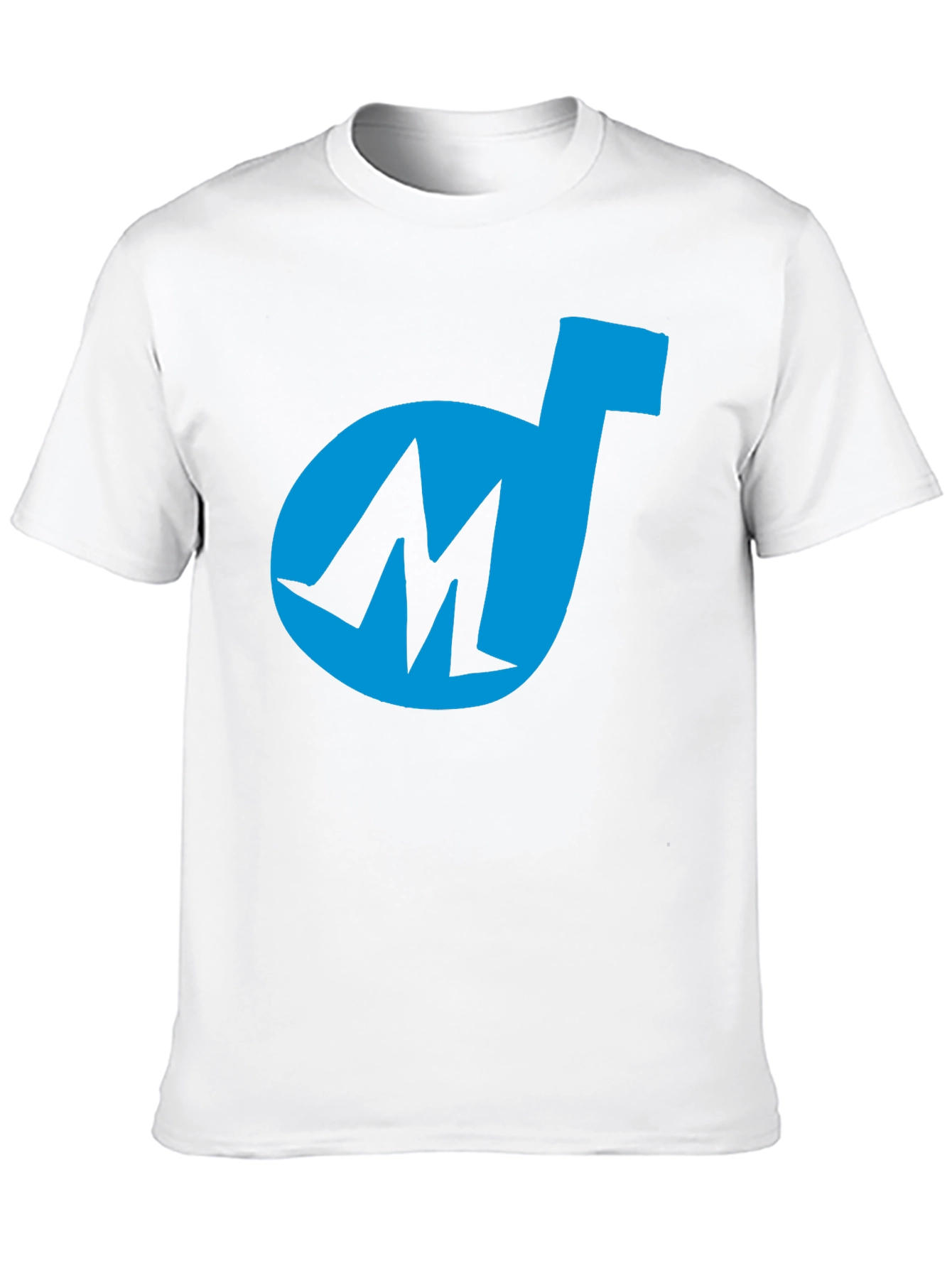 Cool Blue M Logo Black T-Shirt