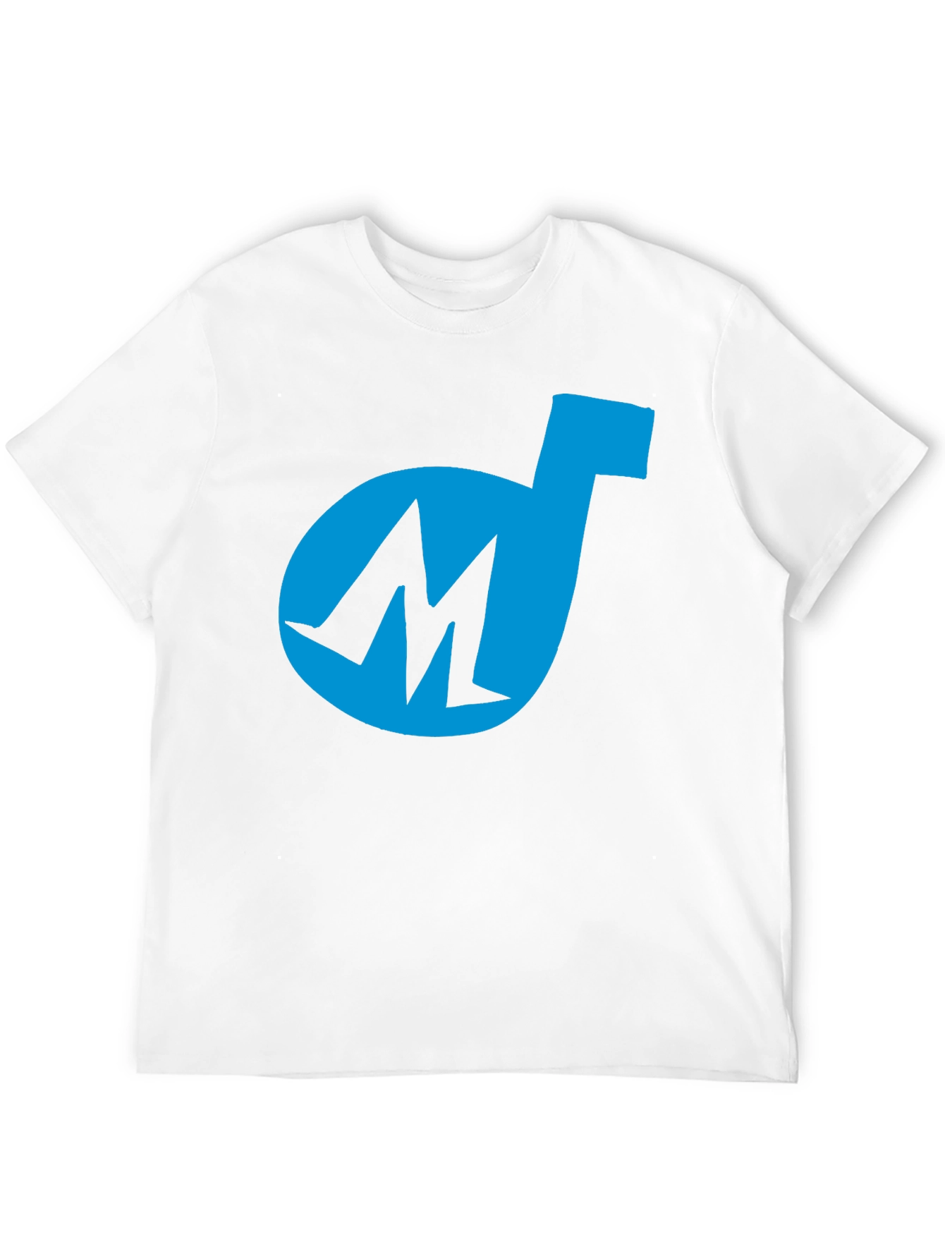 Cool Blue M Logo Black T-Shirt