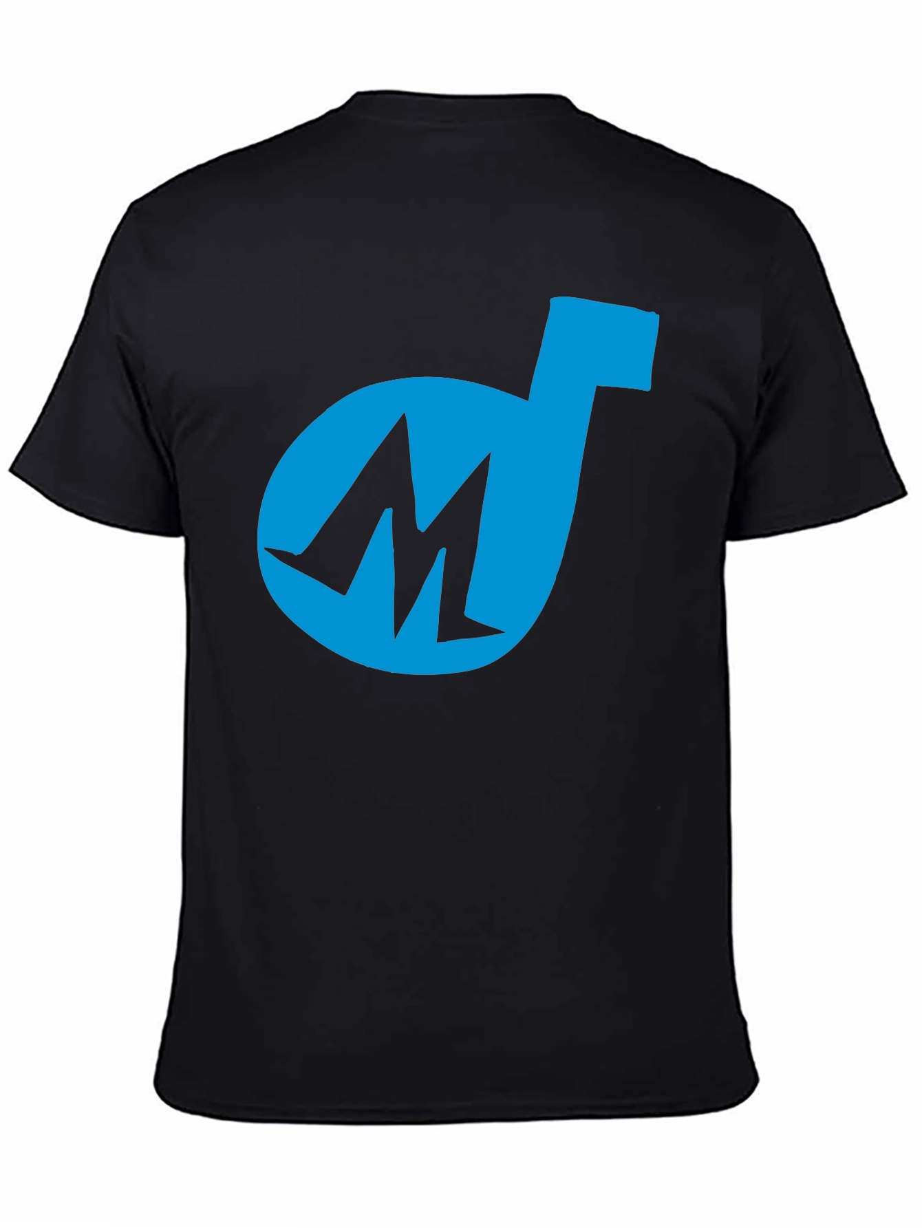 Cool Blue M Logo Black T-Shirt