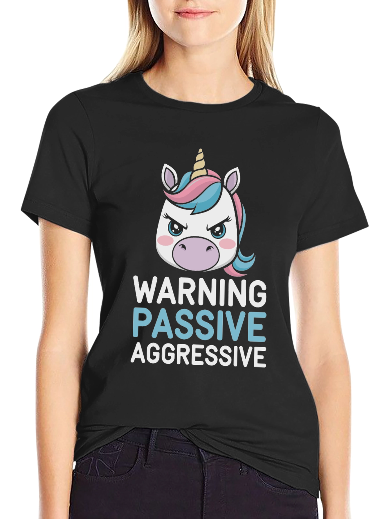 Warning Passive Aggressive Unicorn T-Shirt