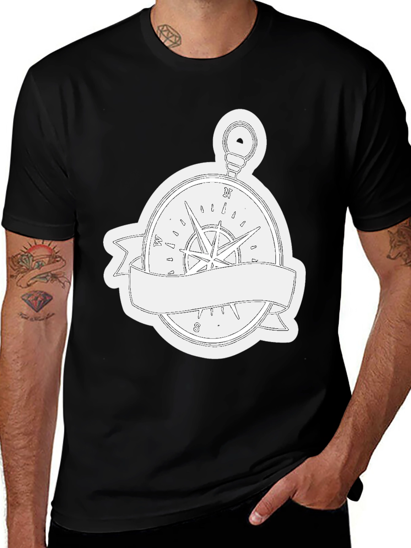Compass Rose T-Shirt - Nautical Style
