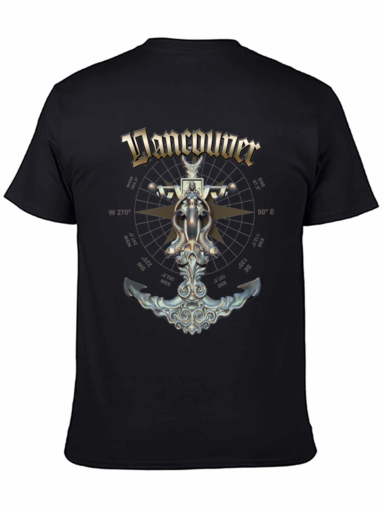 Vancouver Compass Anchor Graphic T-Shirt