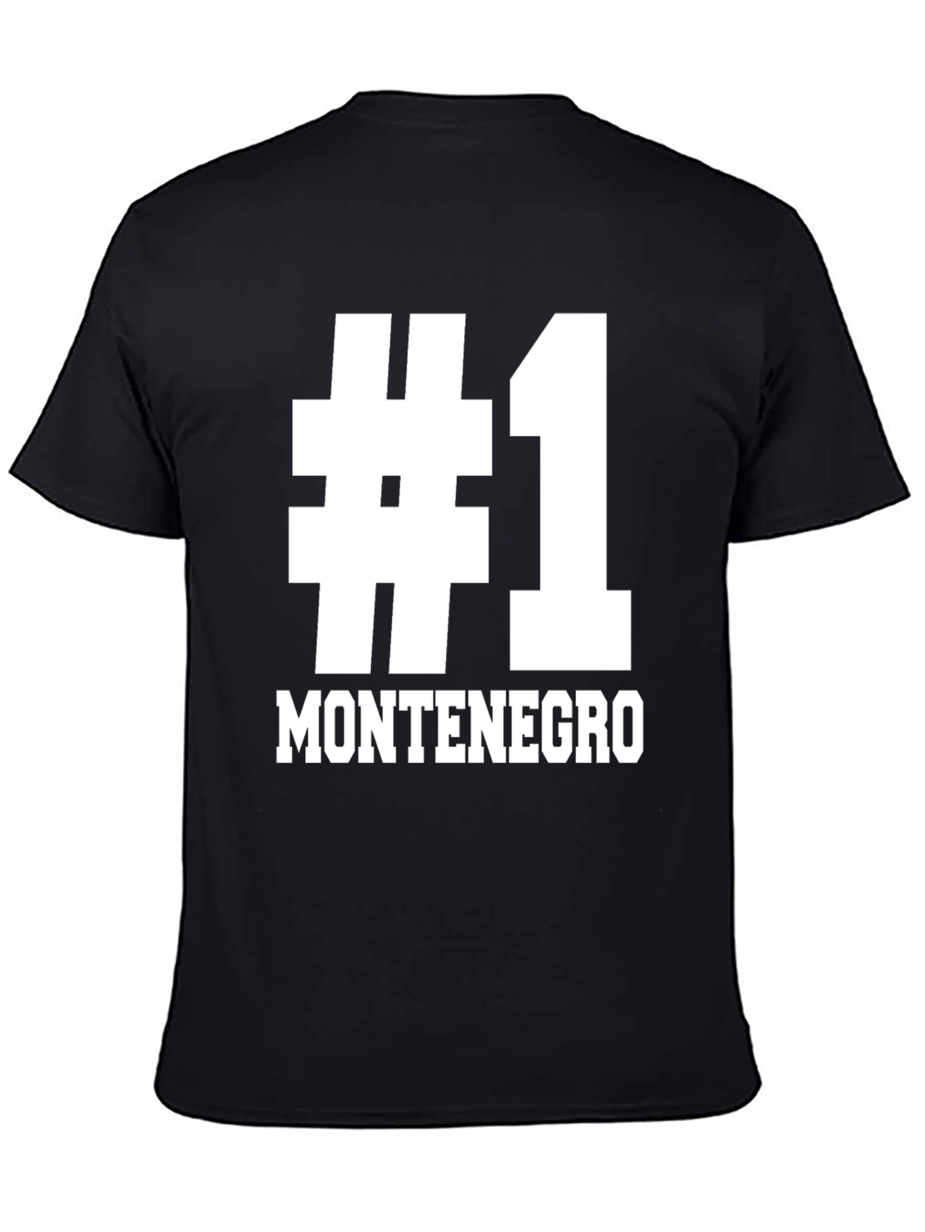 Montenegro #1 Fan T-Shirt - Black