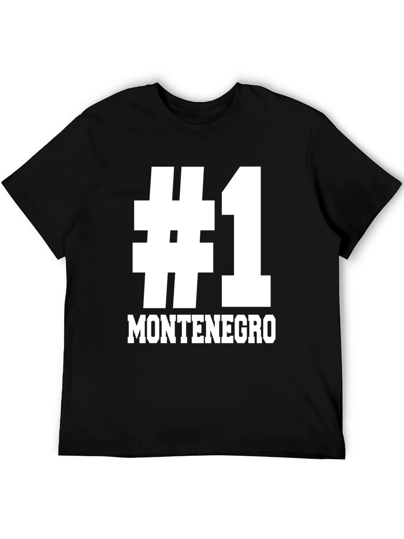 Montenegro #1 Fan T-Shirt - Black