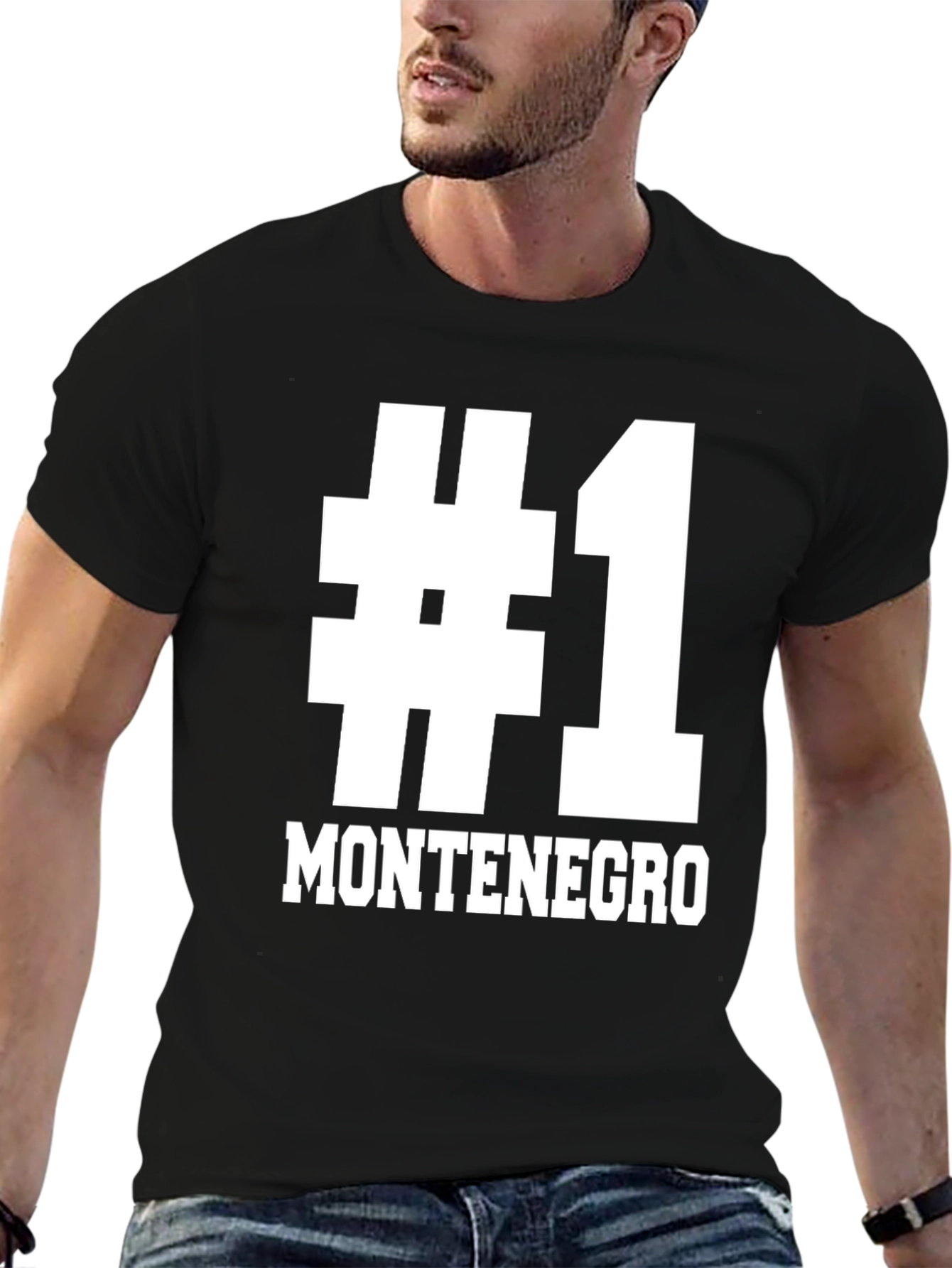 Montenegro #1 Fan T-Shirt - Black