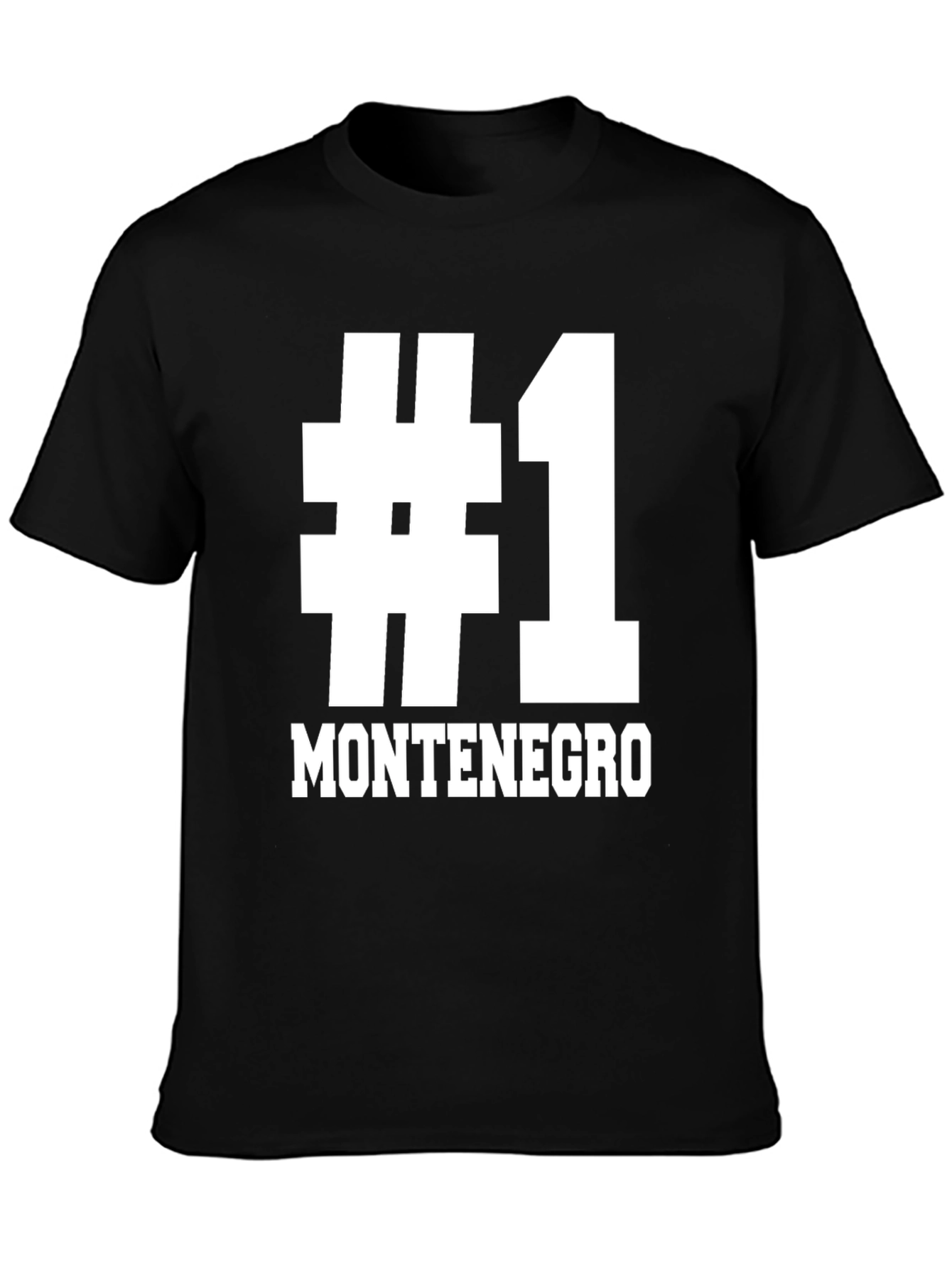 Montenegro #1 Fan T-Shirt - Black