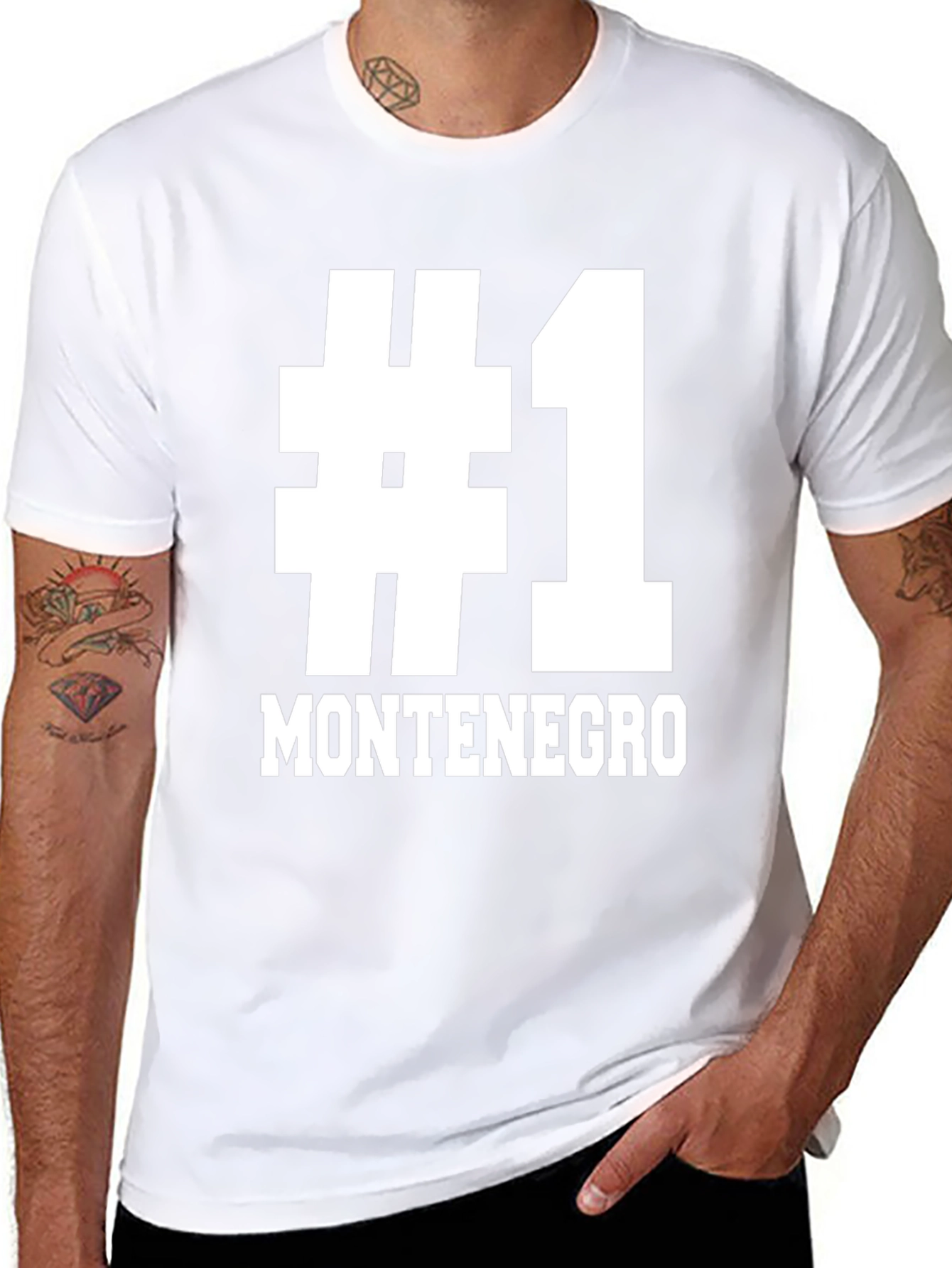 Montenegro #1 Fan T-Shirt - Black
