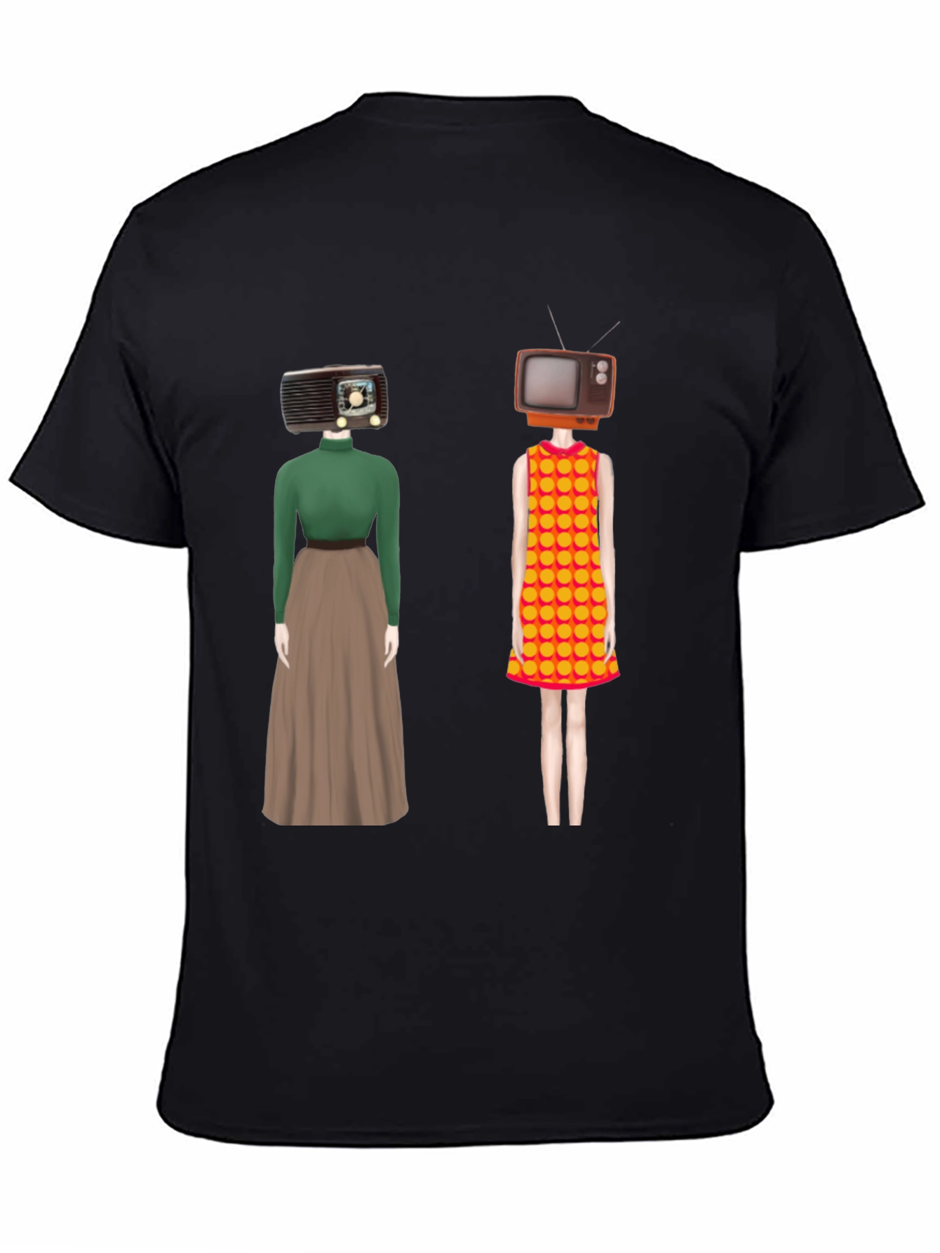Retro Media Head T-Shirt - Unique Design