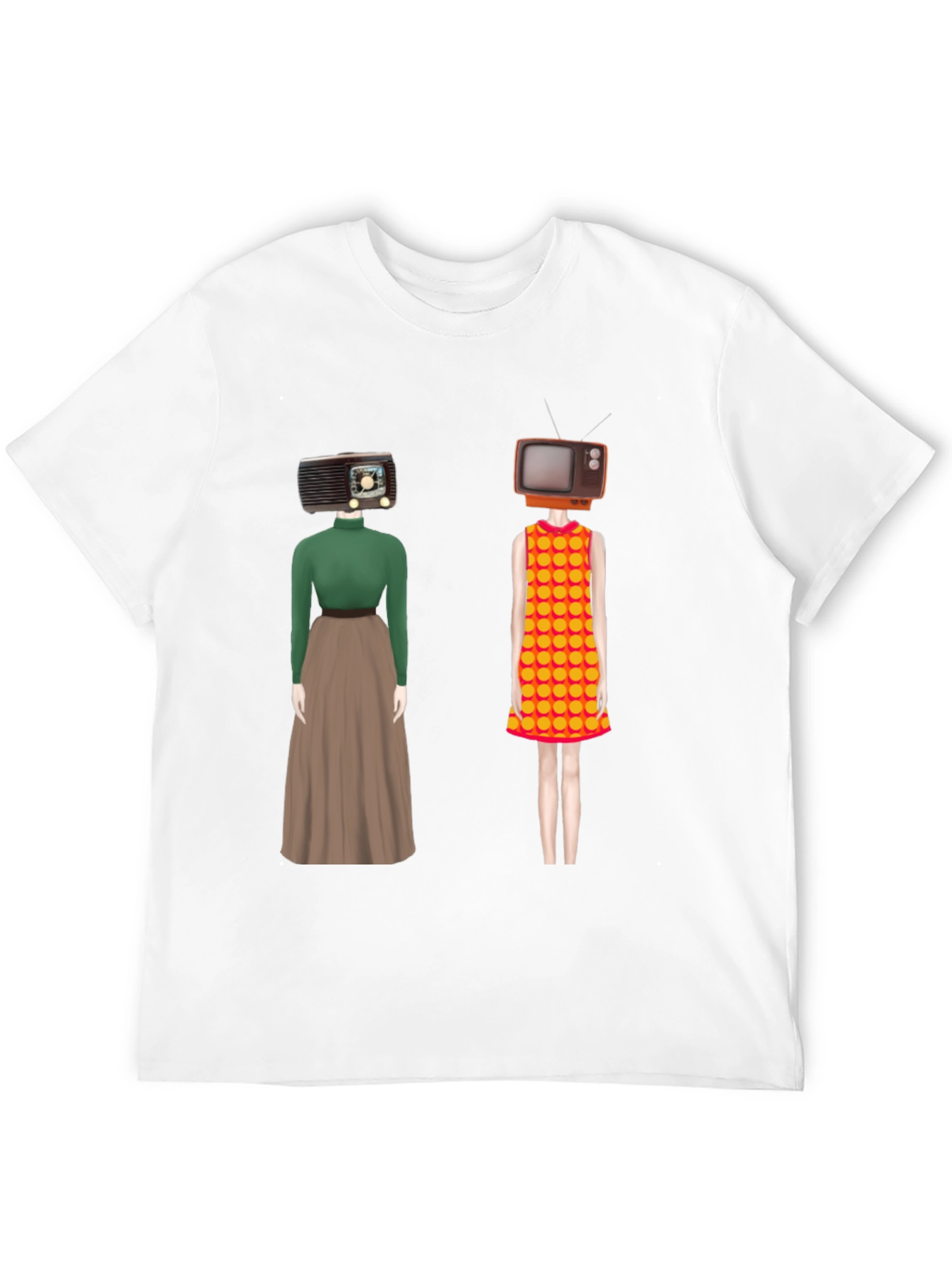 Retro Media Head T-Shirt - Unique Design