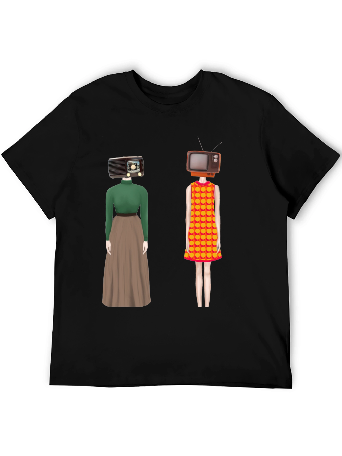 Retro Media Head T-Shirt - Unique Design