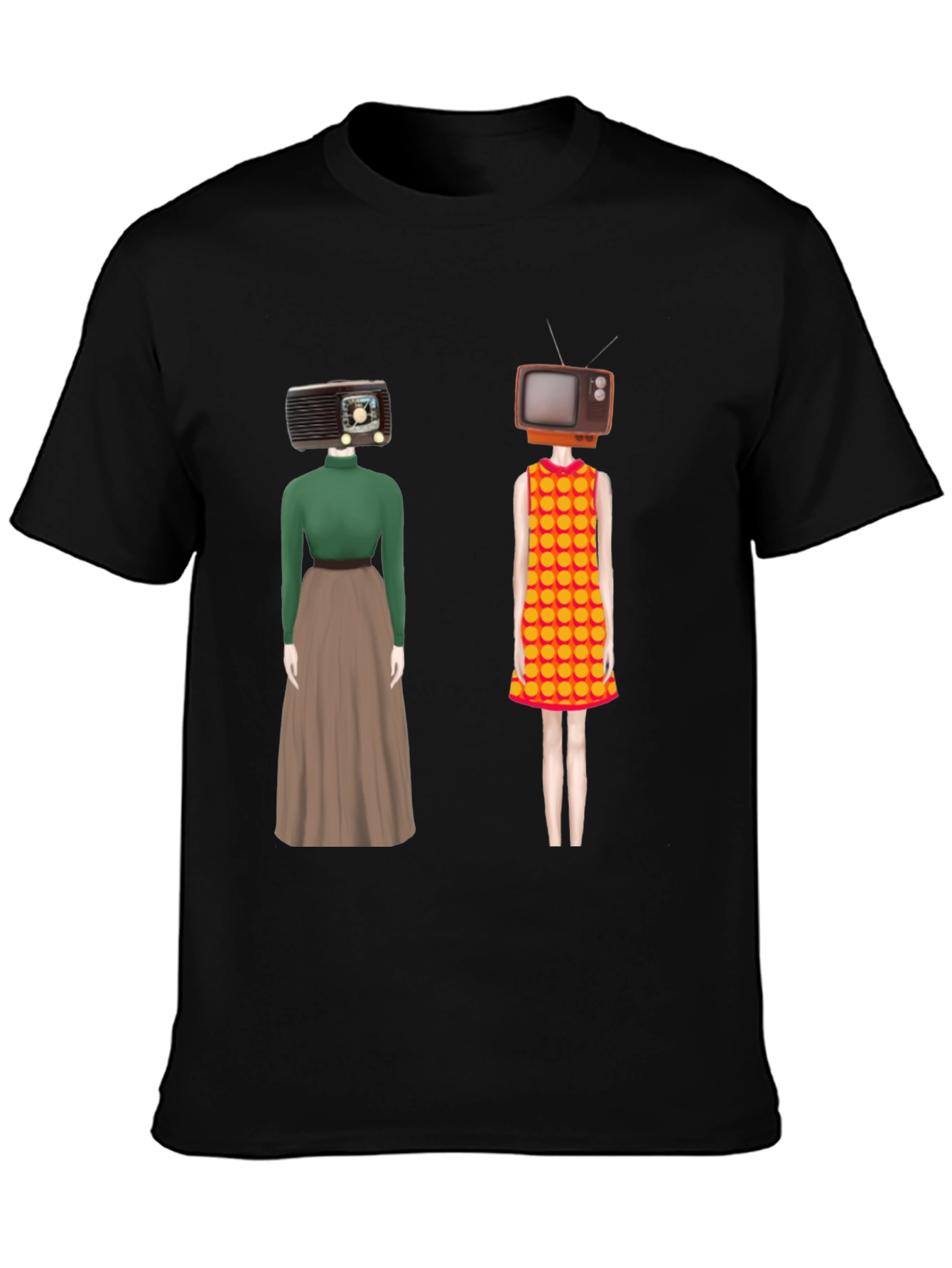 Retro Media Head T-Shirt - Unique Design