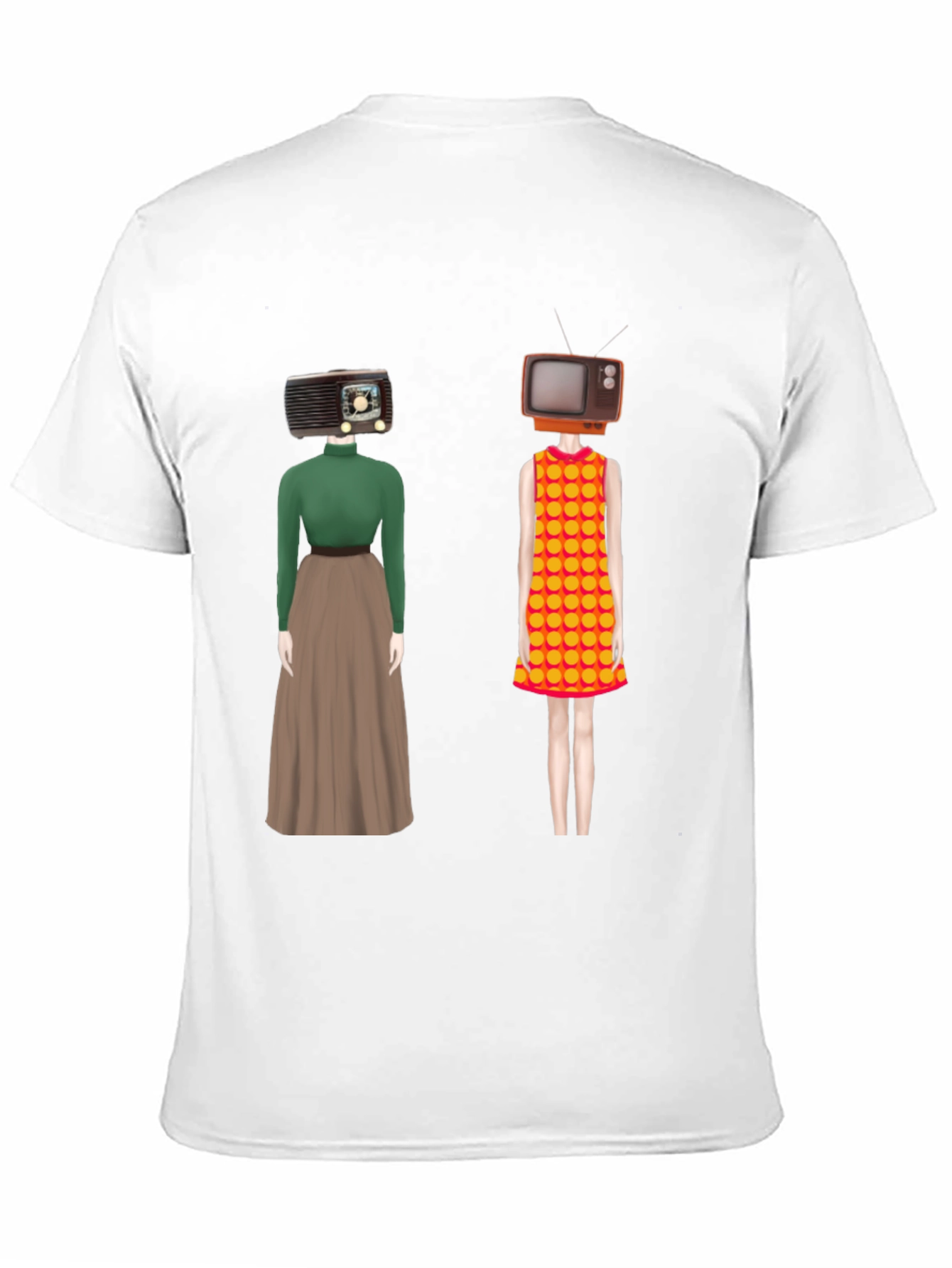 Retro Media Head T-Shirt - Unique Design