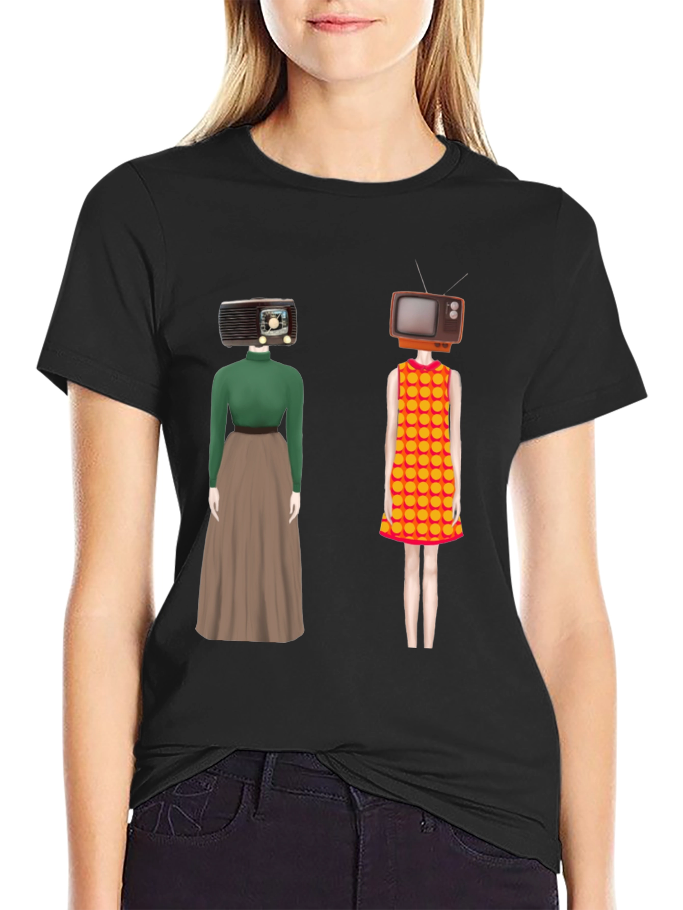 Retro Media Head T-Shirt - Unique Design