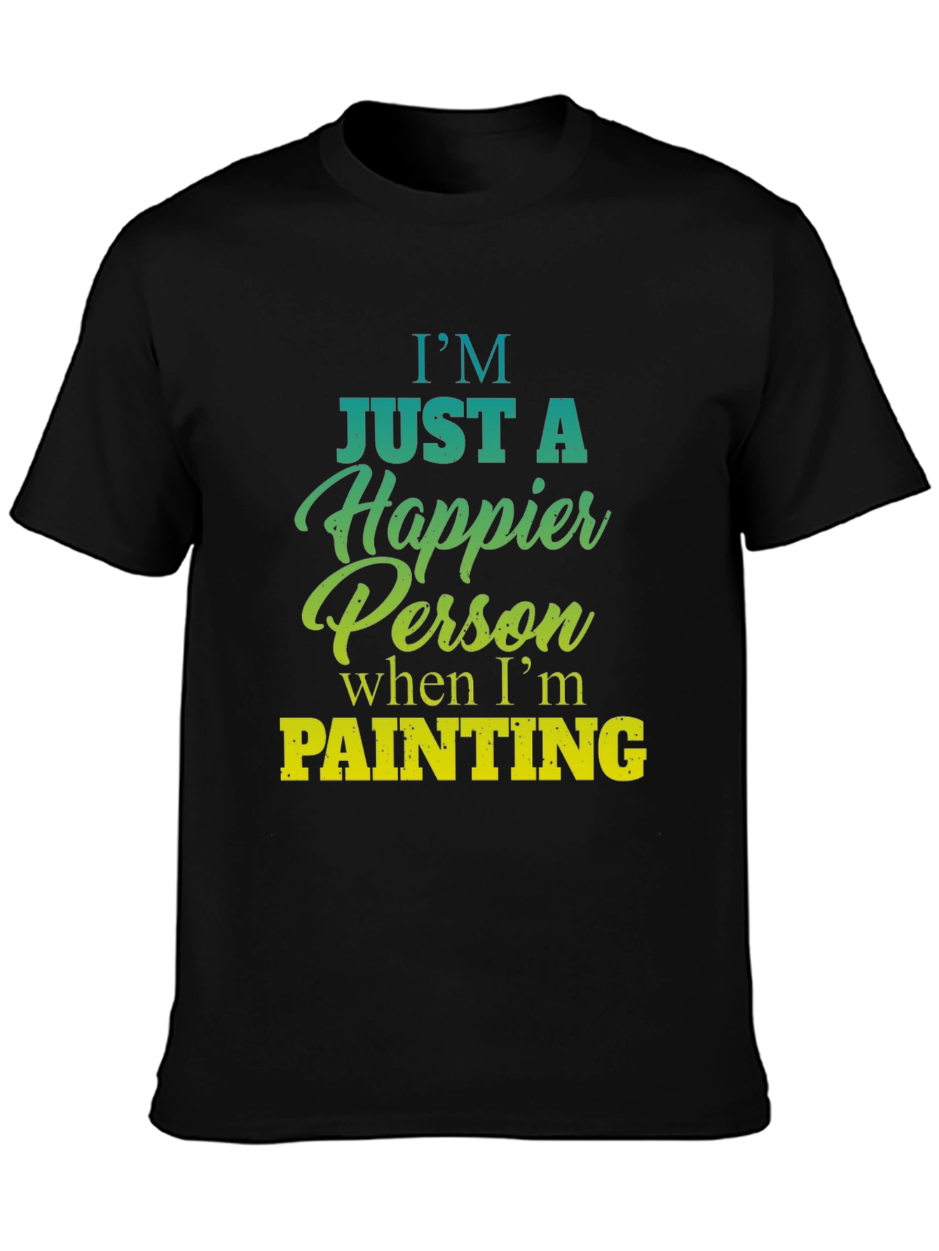 Happier Person Painting Graphic Tee