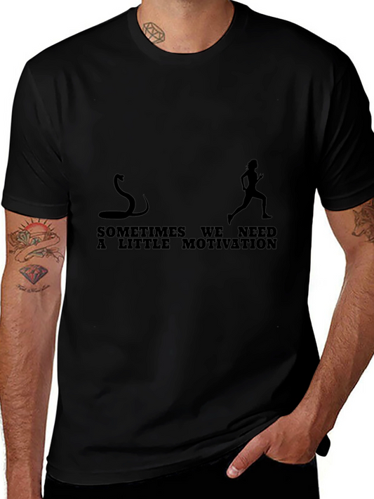 Motivational Snake Chasing Runner T-Shirt