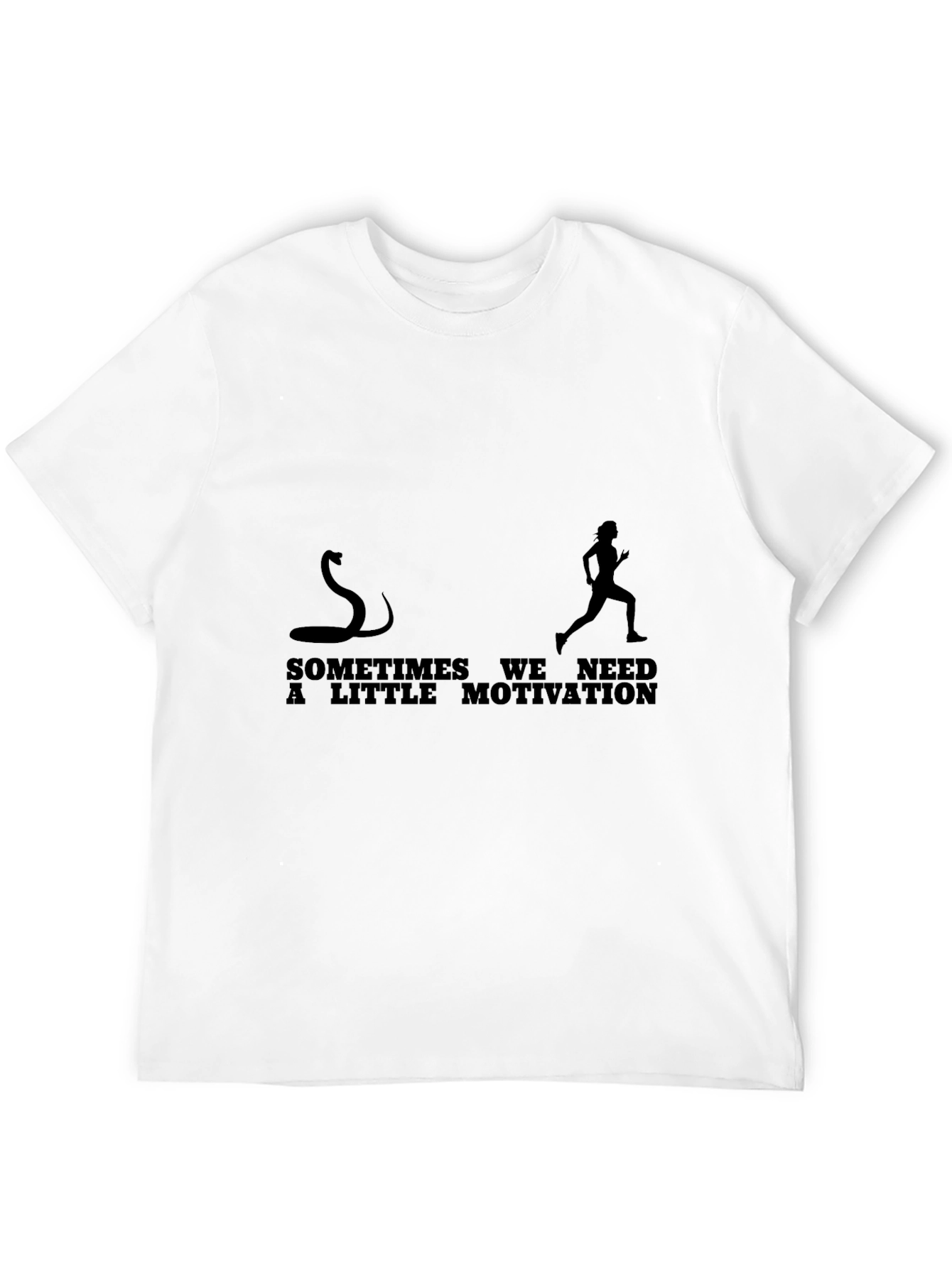 Motivational Snake Chasing Runner T-Shirt