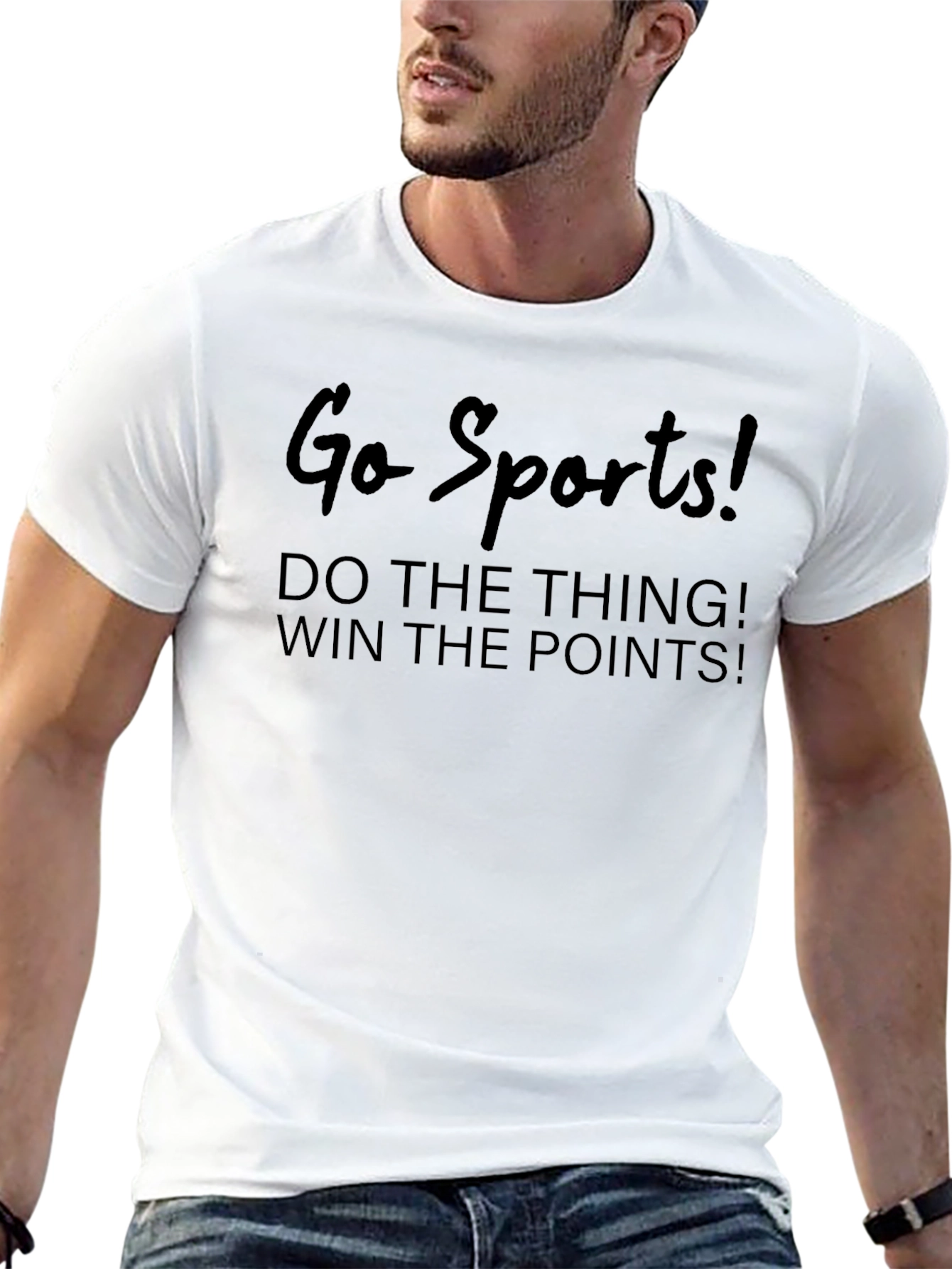 Go Sports! Novelty Graphic T-Shirt