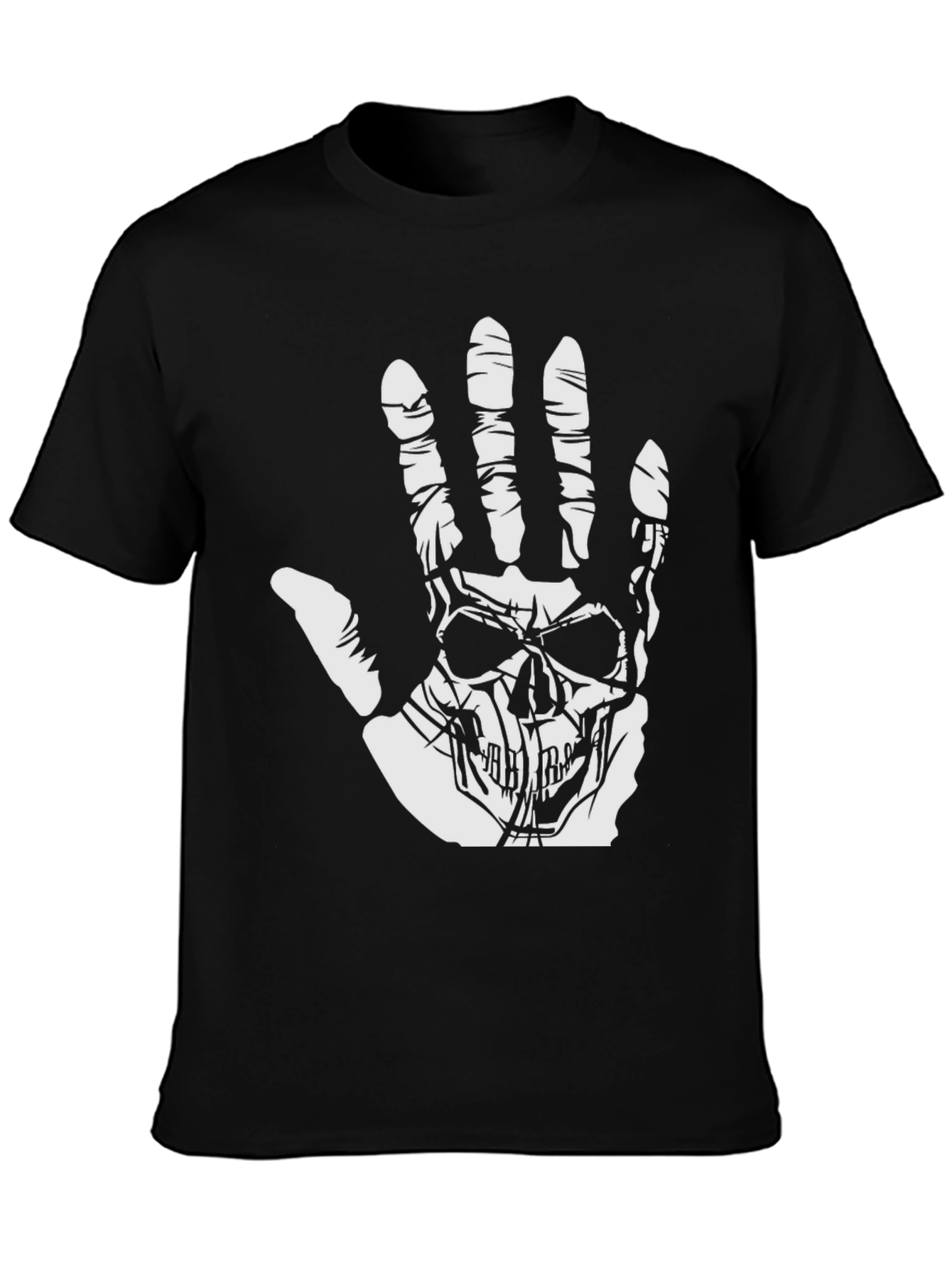 Skull Hand Graphic Tee - Mens Black T-Shirt