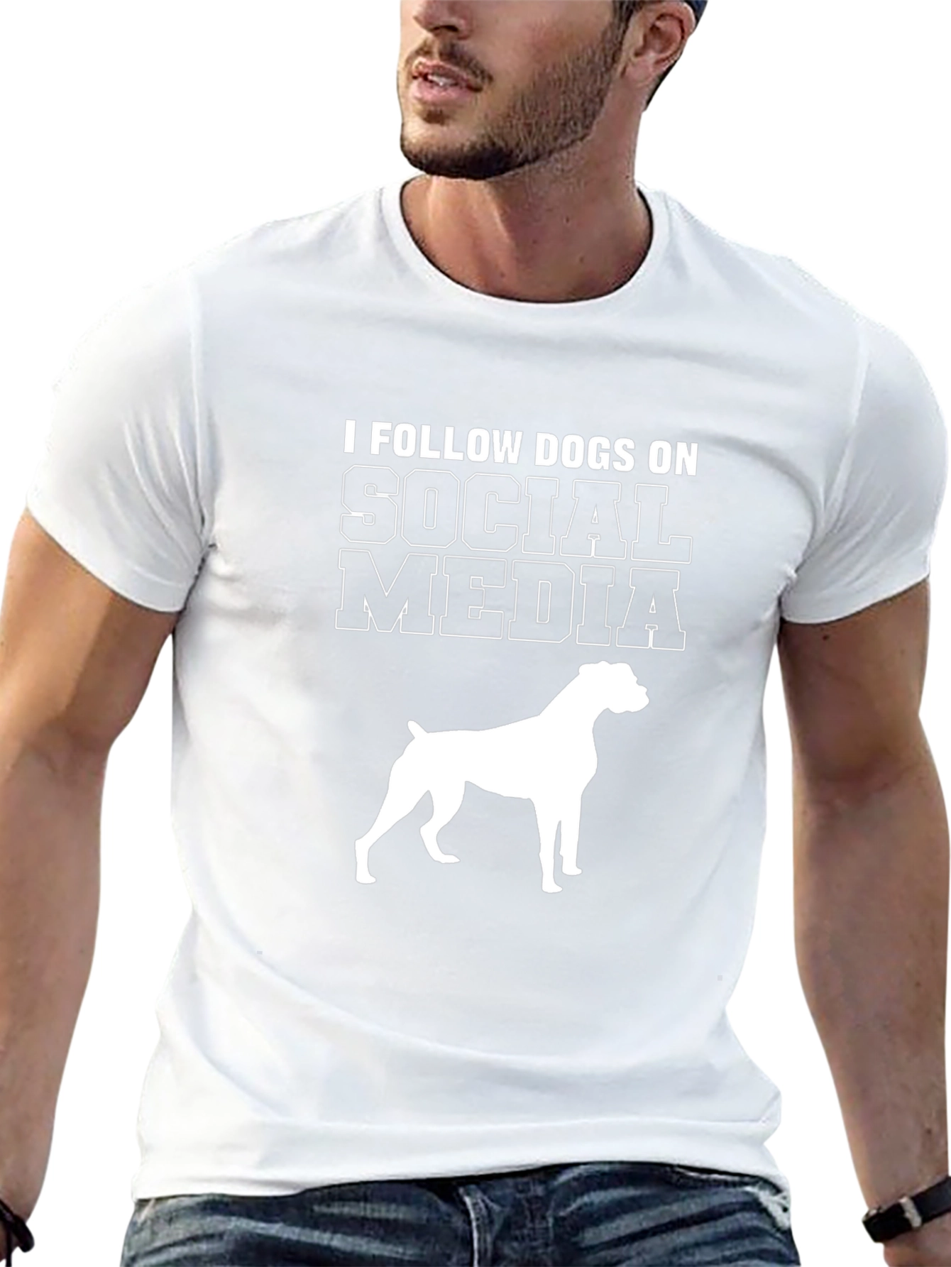 Dog Lover Social Media T-Shirt