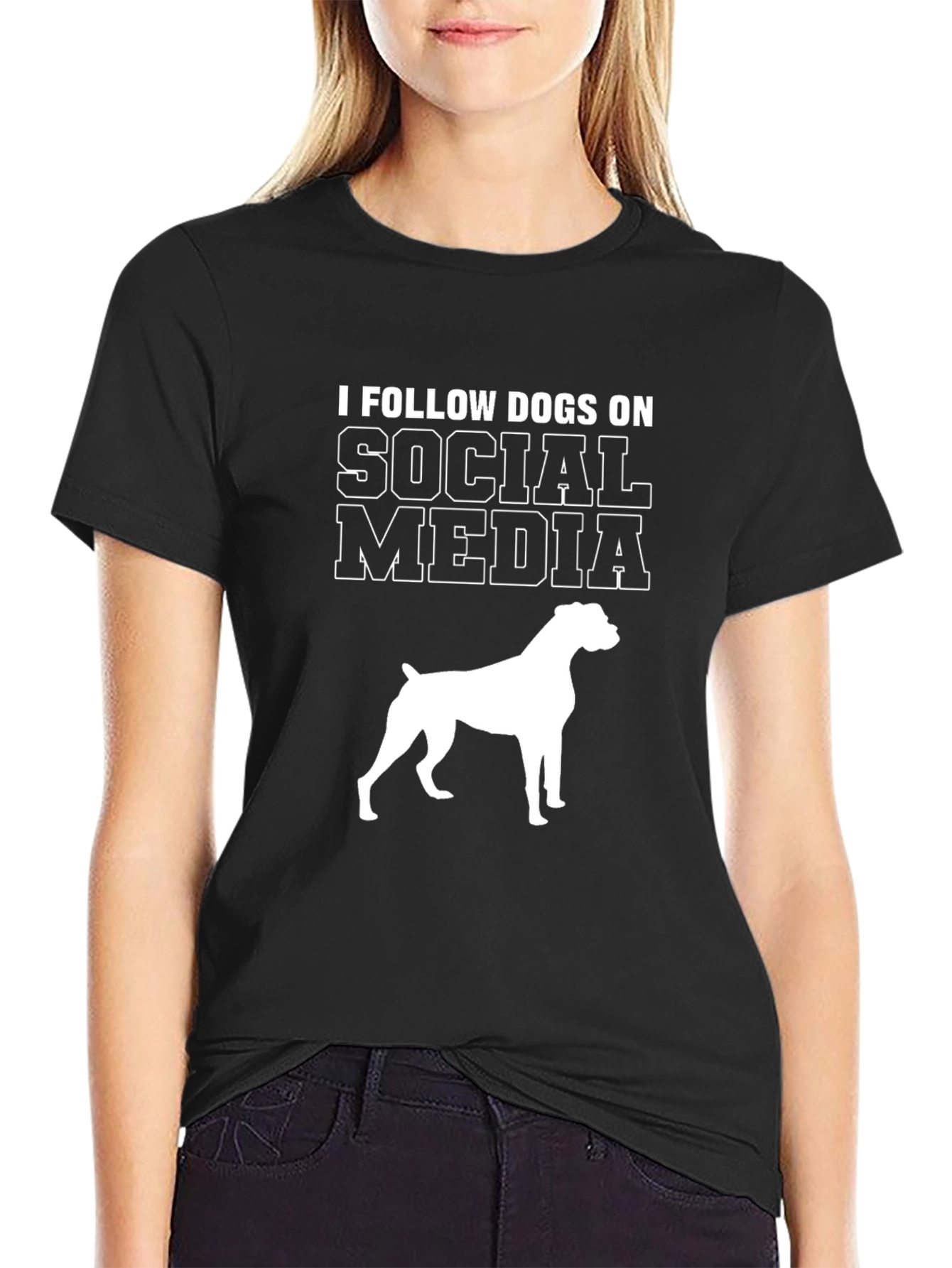 Dog Lover Social Media T-Shirt