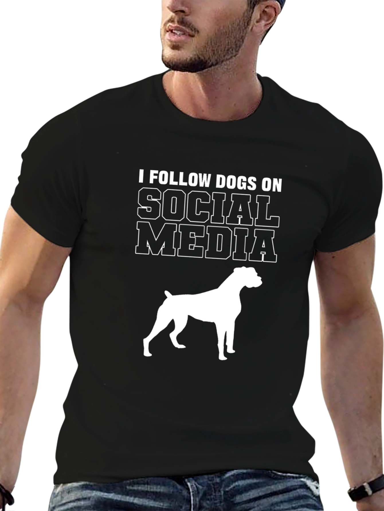 Dog Lover Social Media T-Shirt