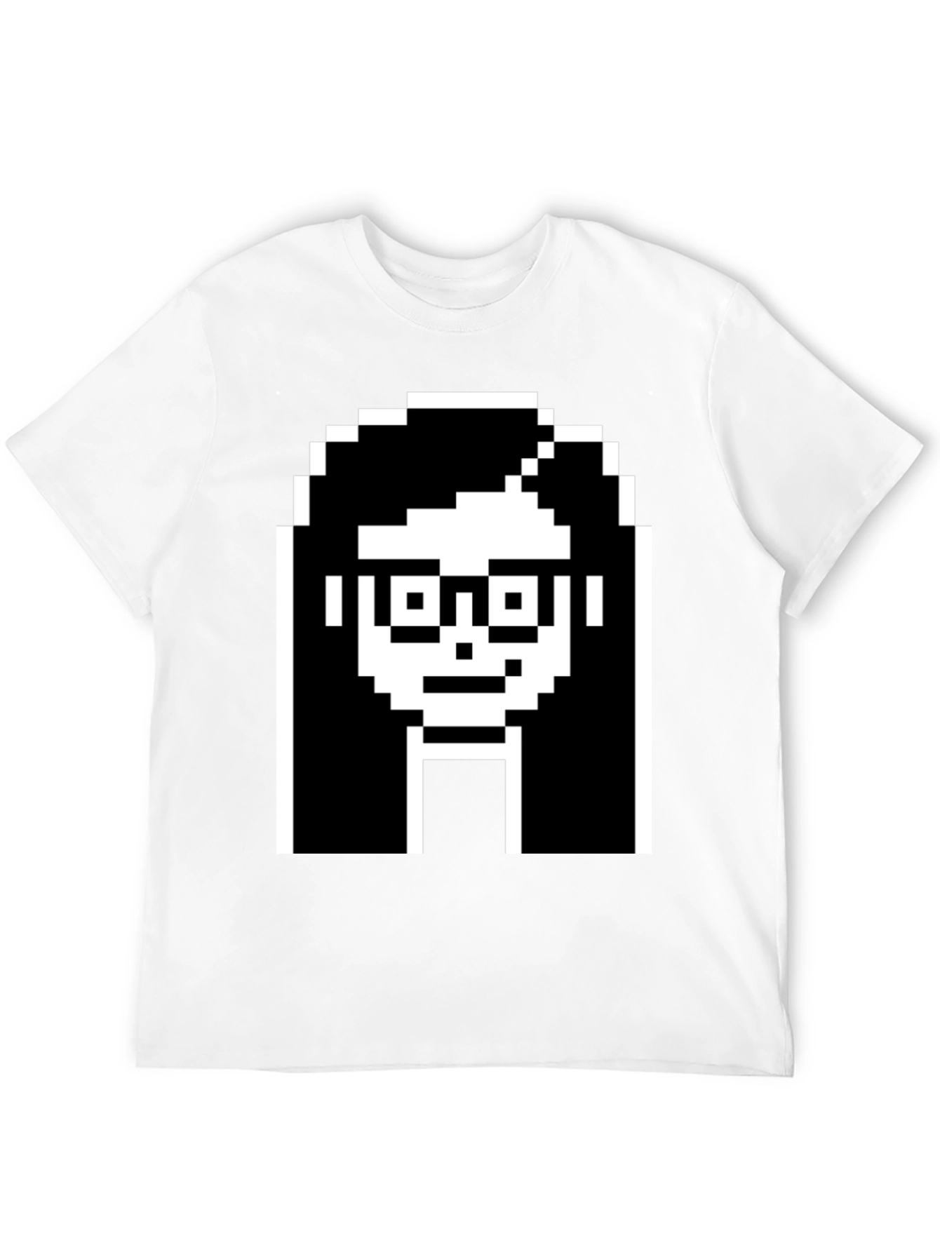 Pixelated Girl Tee - Geek Chic Black T-Shirt