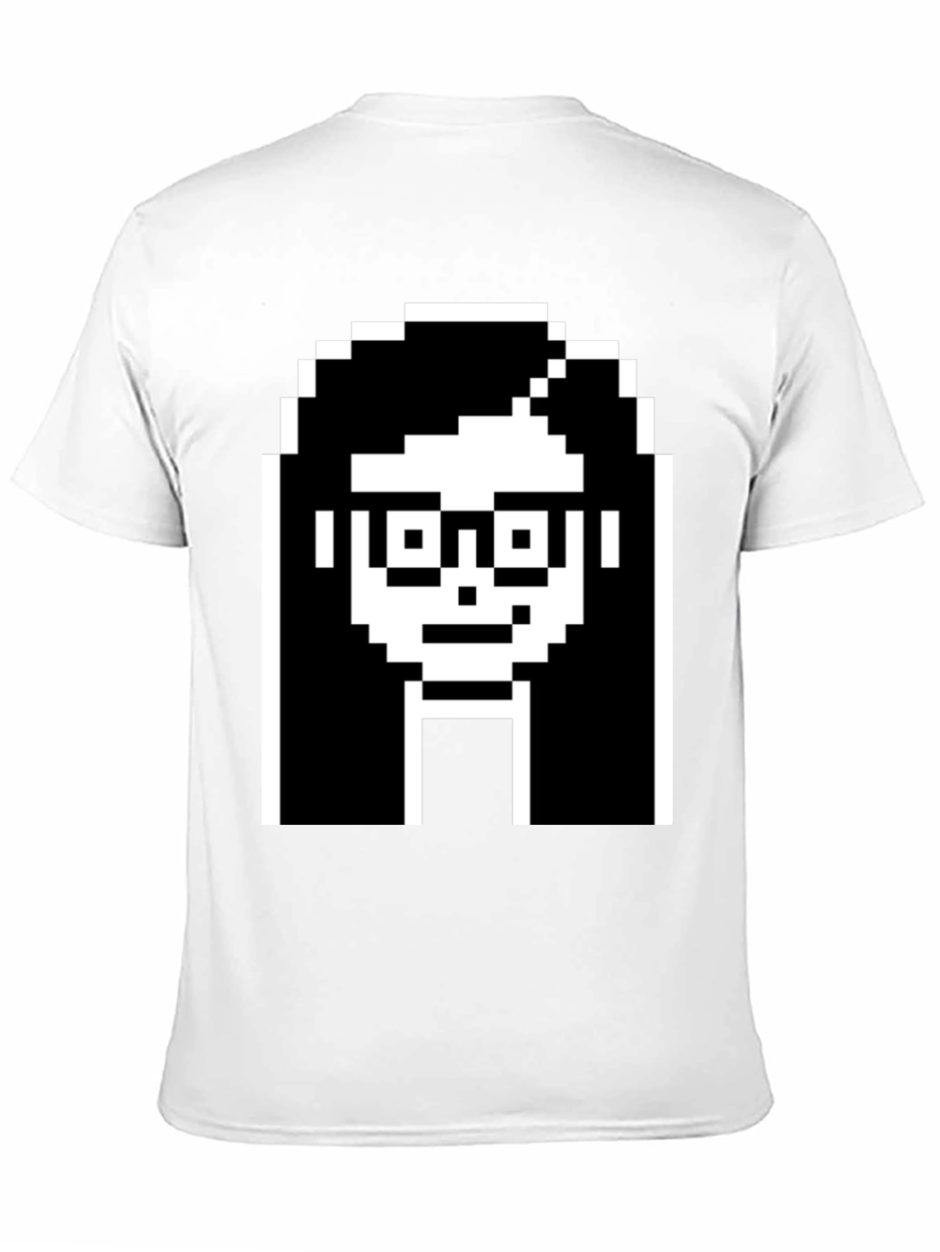 Pixelated Girl Tee - Geek Chic Black T-Shirt