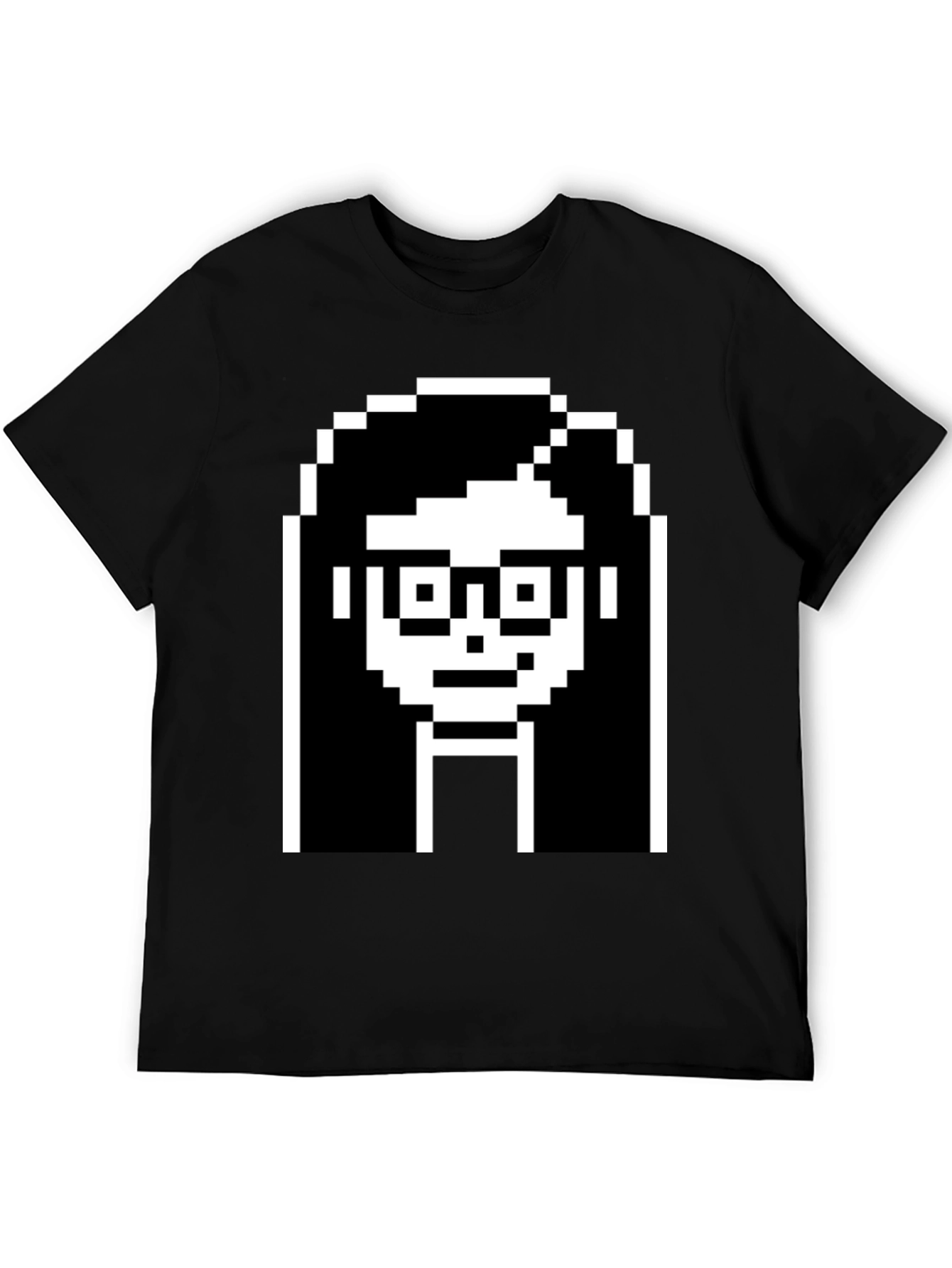 Pixelated Girl Tee - Geek Chic Black T-Shirt