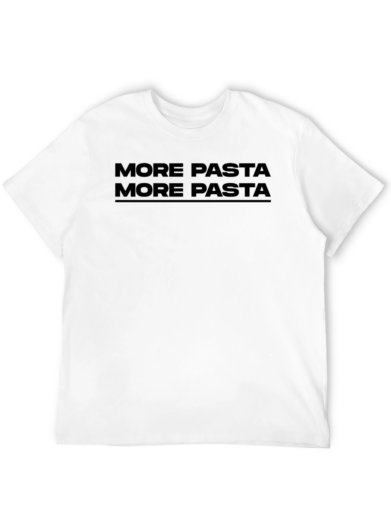More Pasta Graphic Tee - Unisex Casual T-Shirt