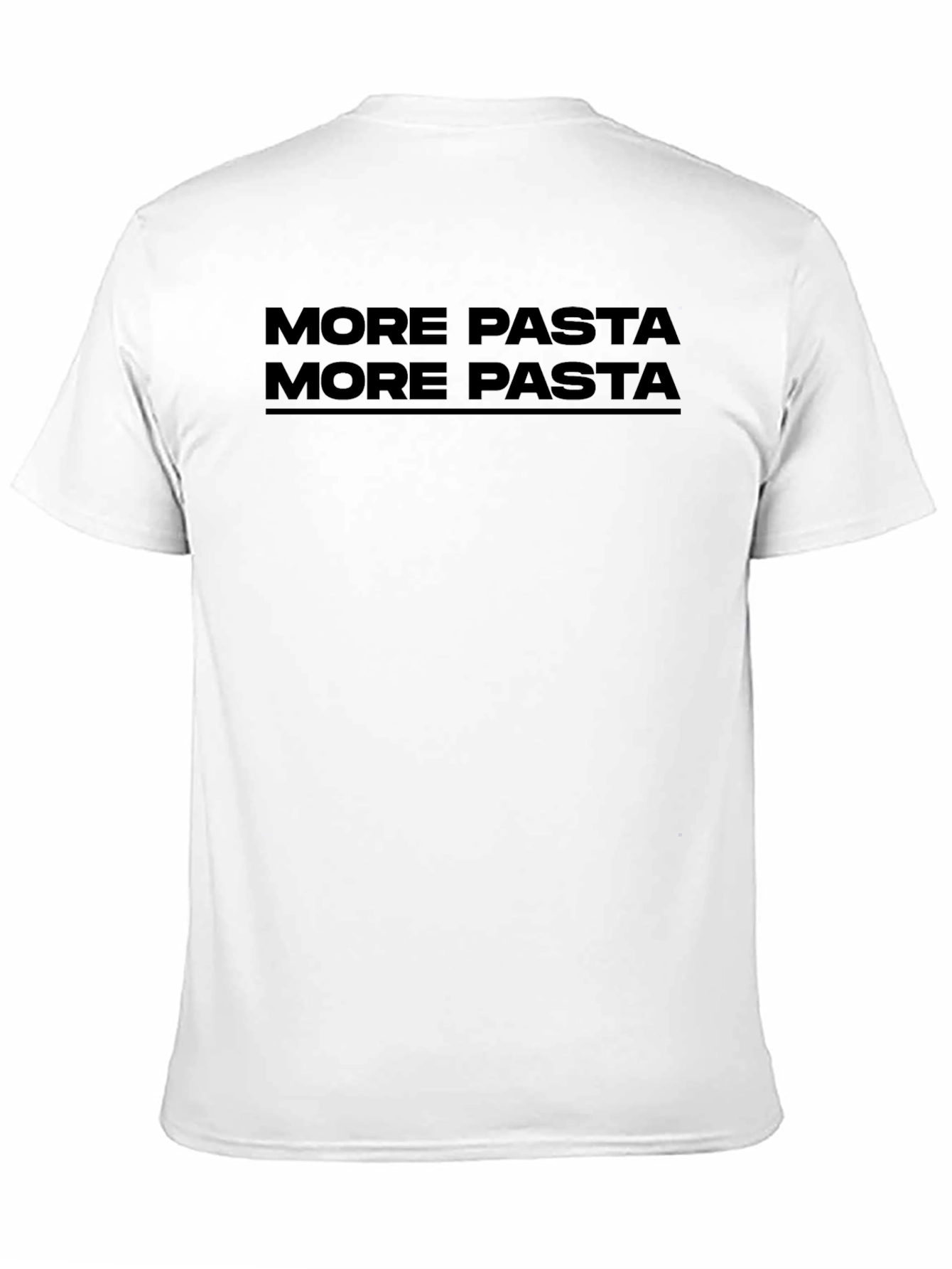 More Pasta Graphic Tee - Unisex Casual T-Shirt
