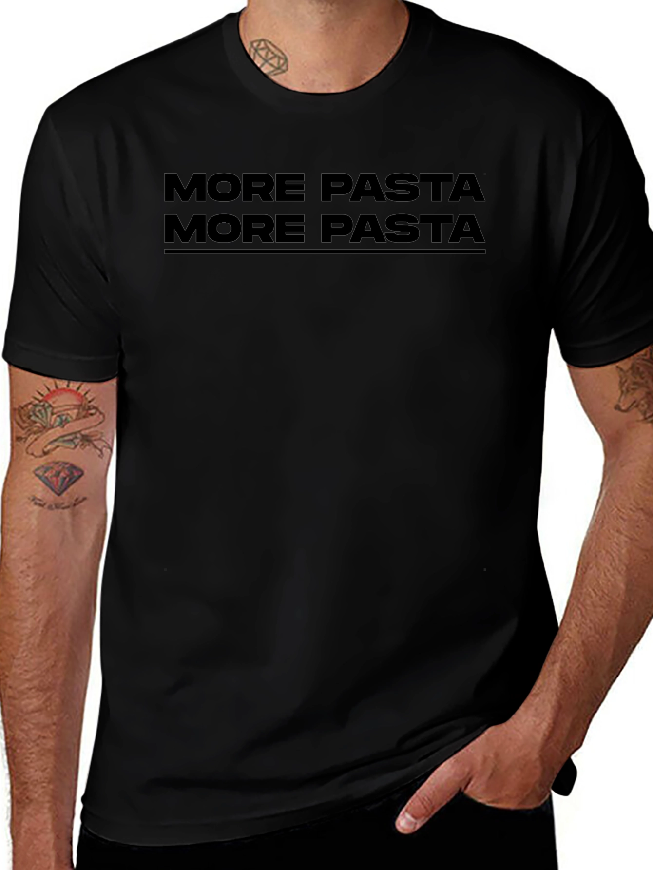 More Pasta Graphic Tee - Unisex Casual T-Shirt