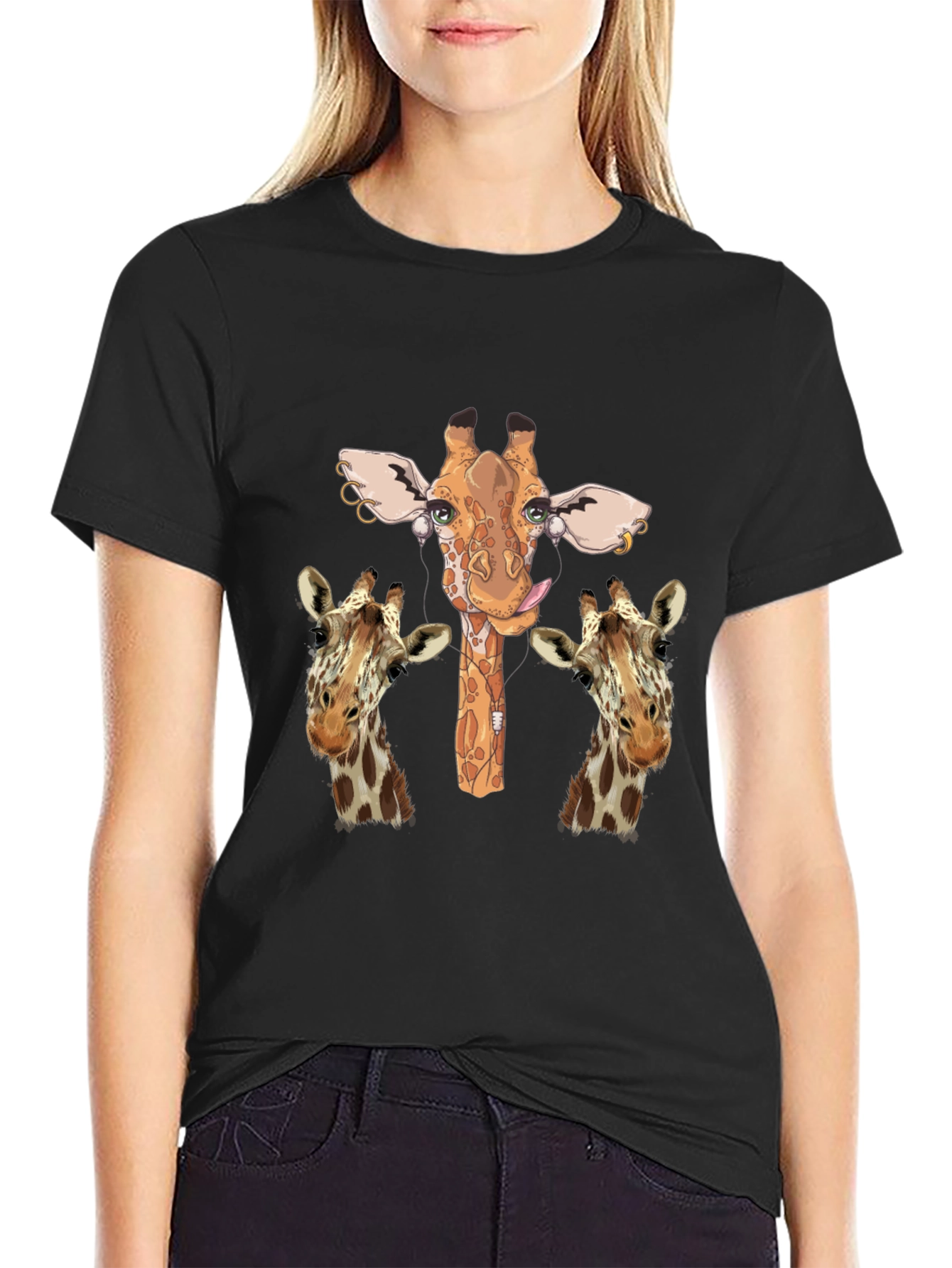 Giraffe T-Shirt Unique Print Unisex