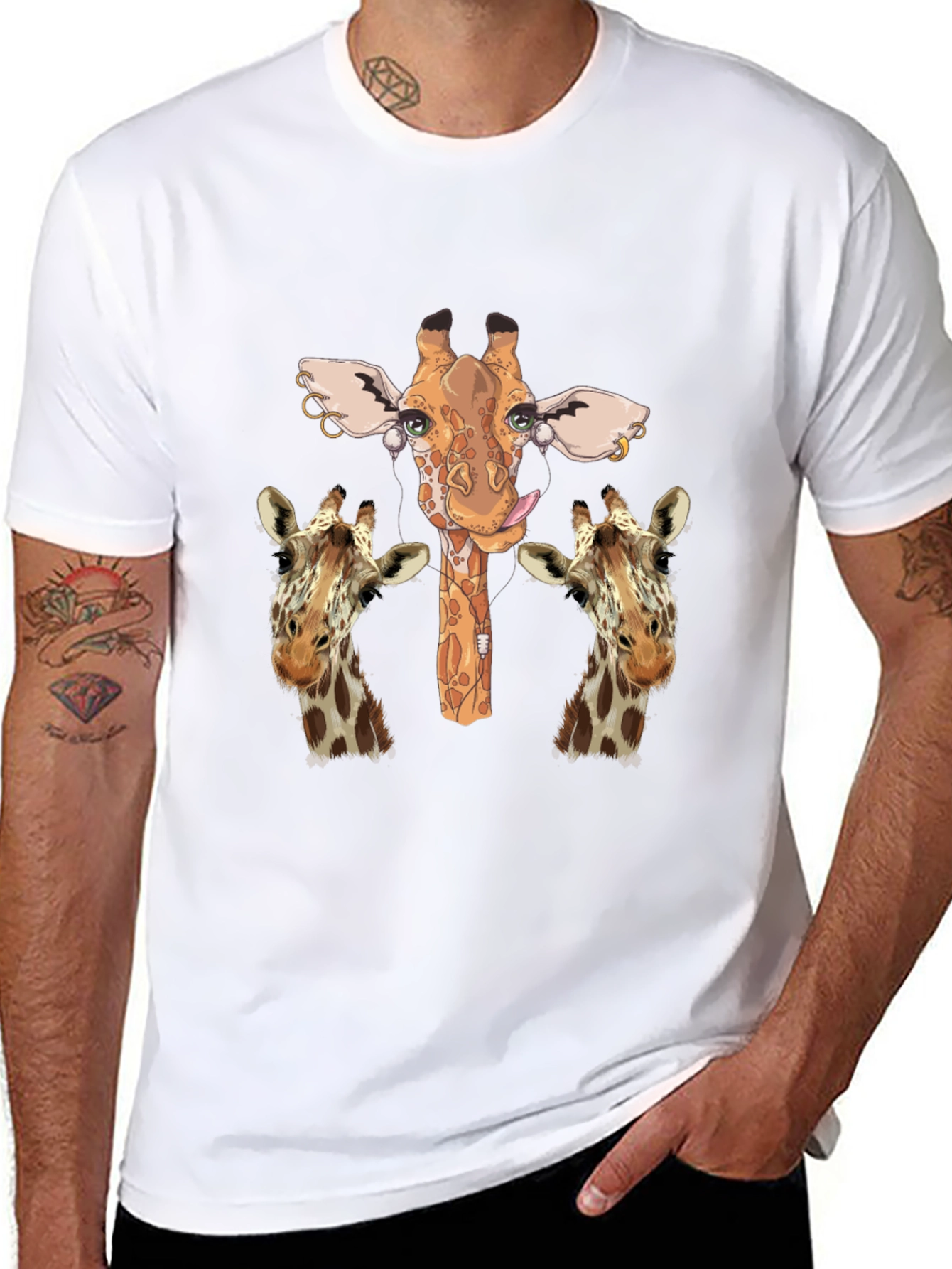 Giraffe T-Shirt Unique Print Unisex