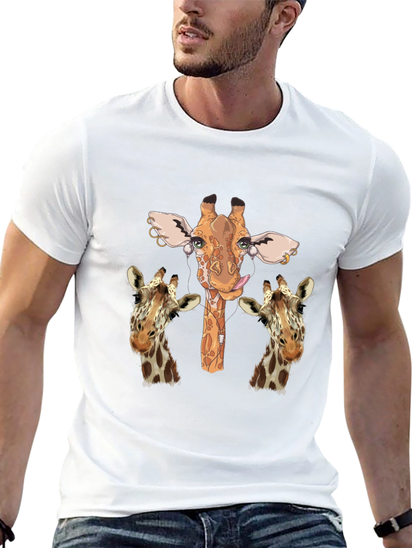 Giraffe T-Shirt Unique Print Unisex