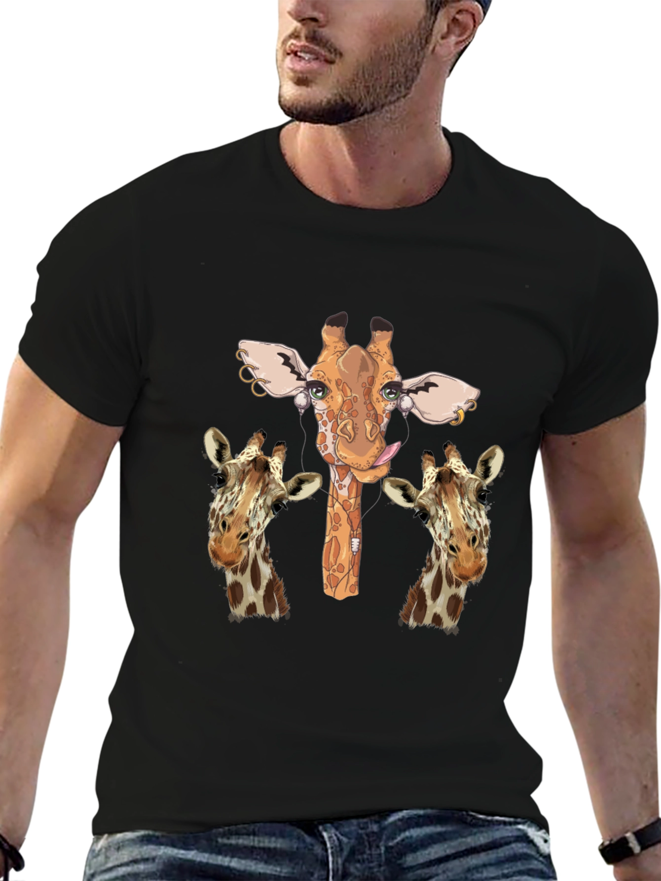 Giraffe T-Shirt Unique Print Unisex