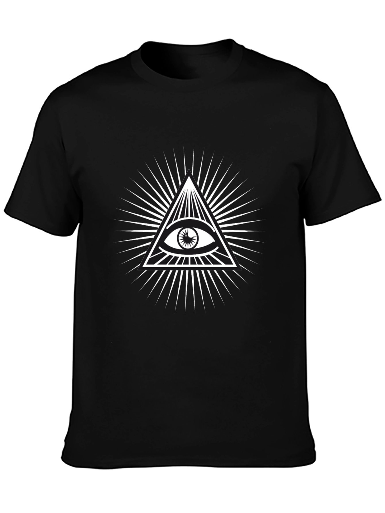 Illuminati Eye Graphic Tee - Black T-Shirt