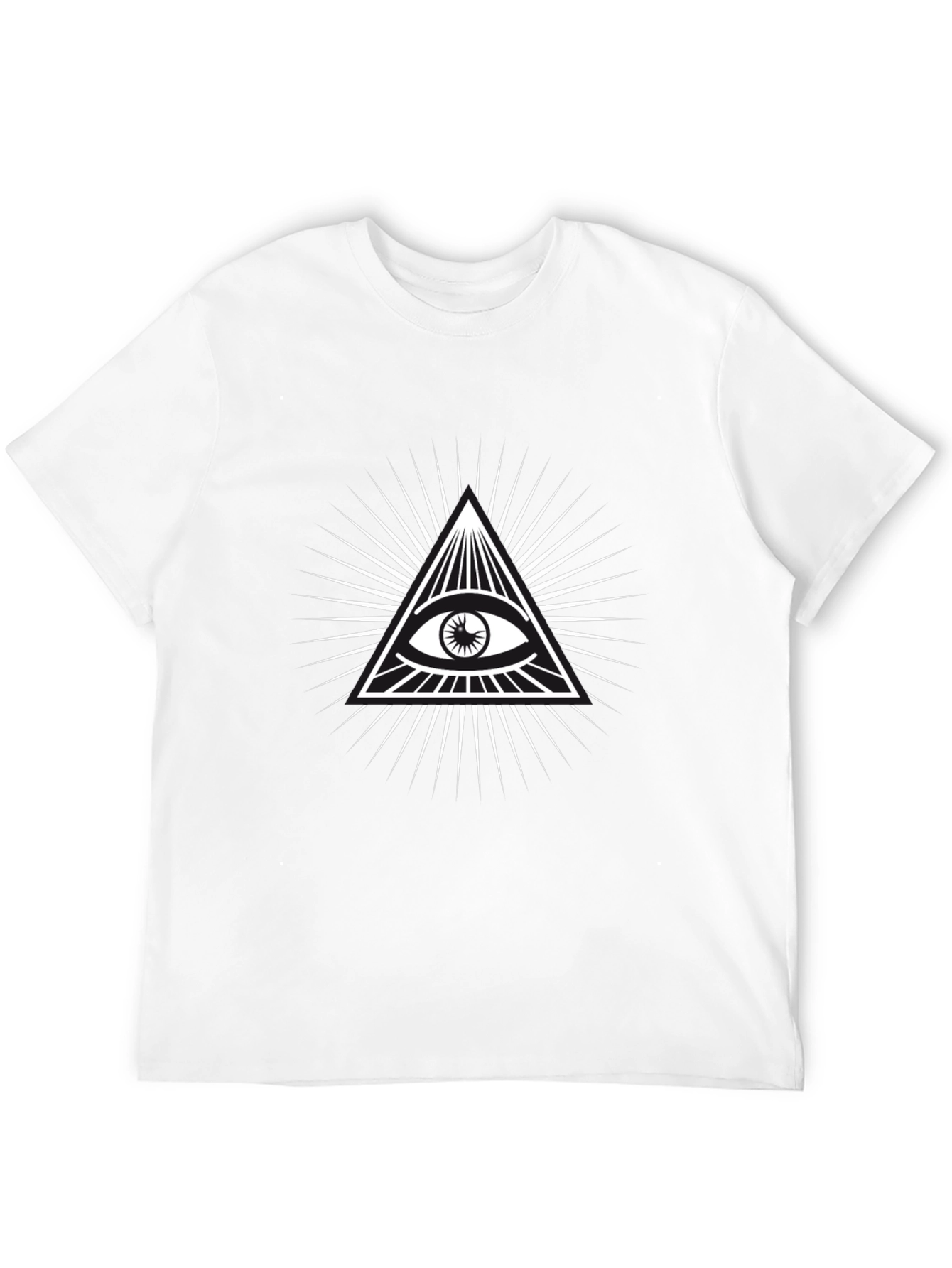 Illuminati Eye Graphic Tee - Black T-Shirt