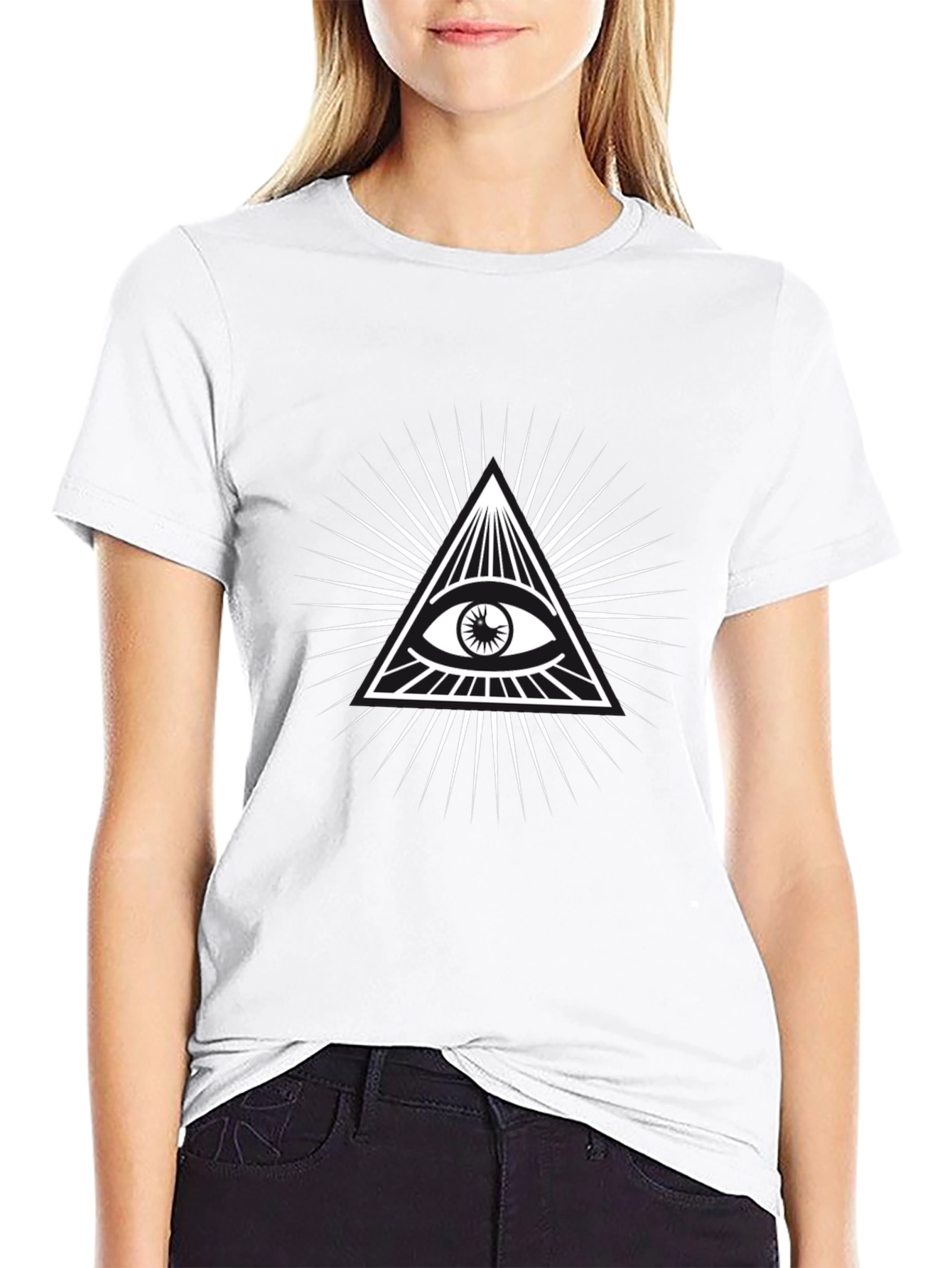Illuminati Eye Graphic Tee - Black T-Shirt