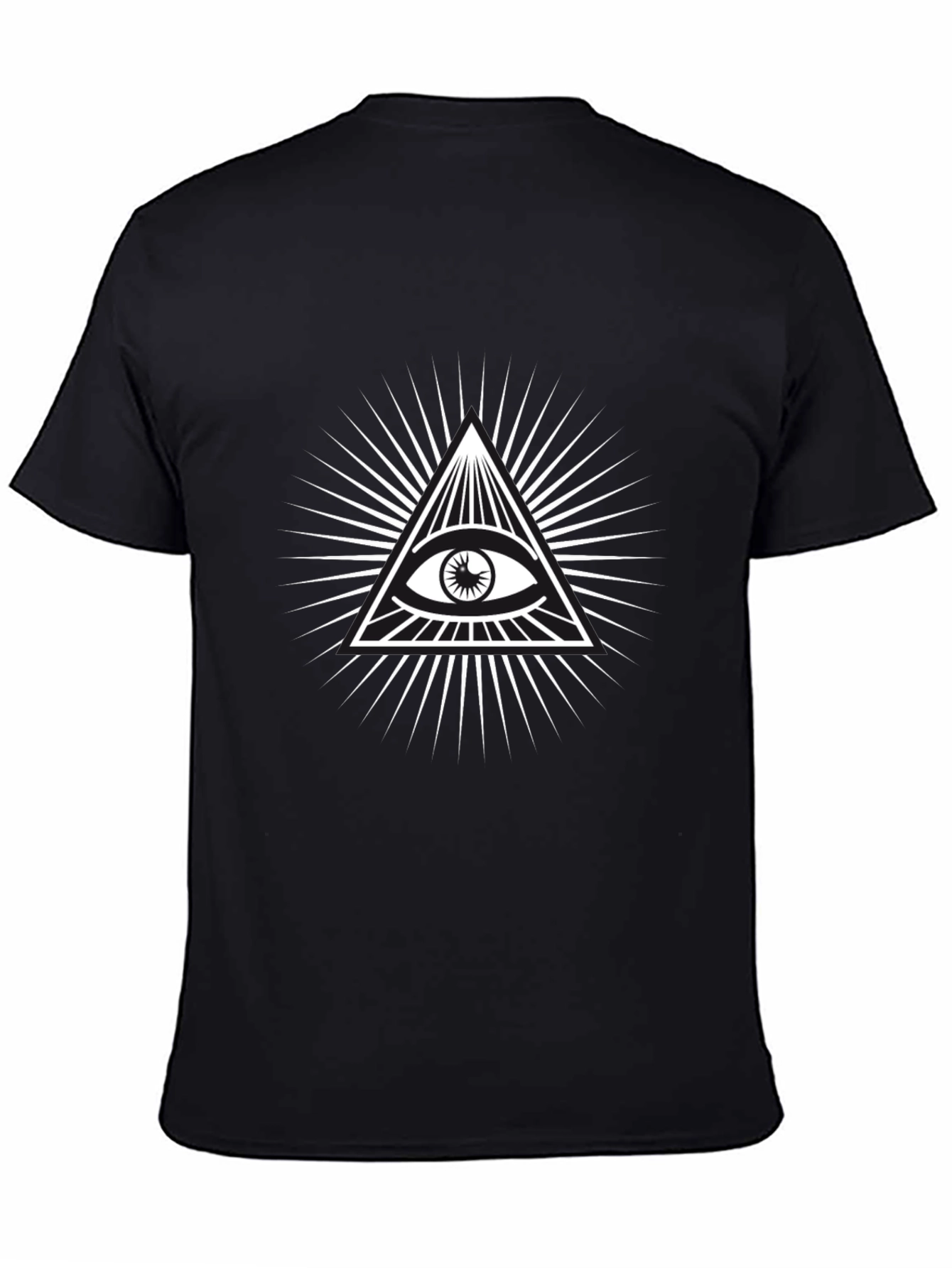 Illuminati Eye Graphic Tee - Black T-Shirt