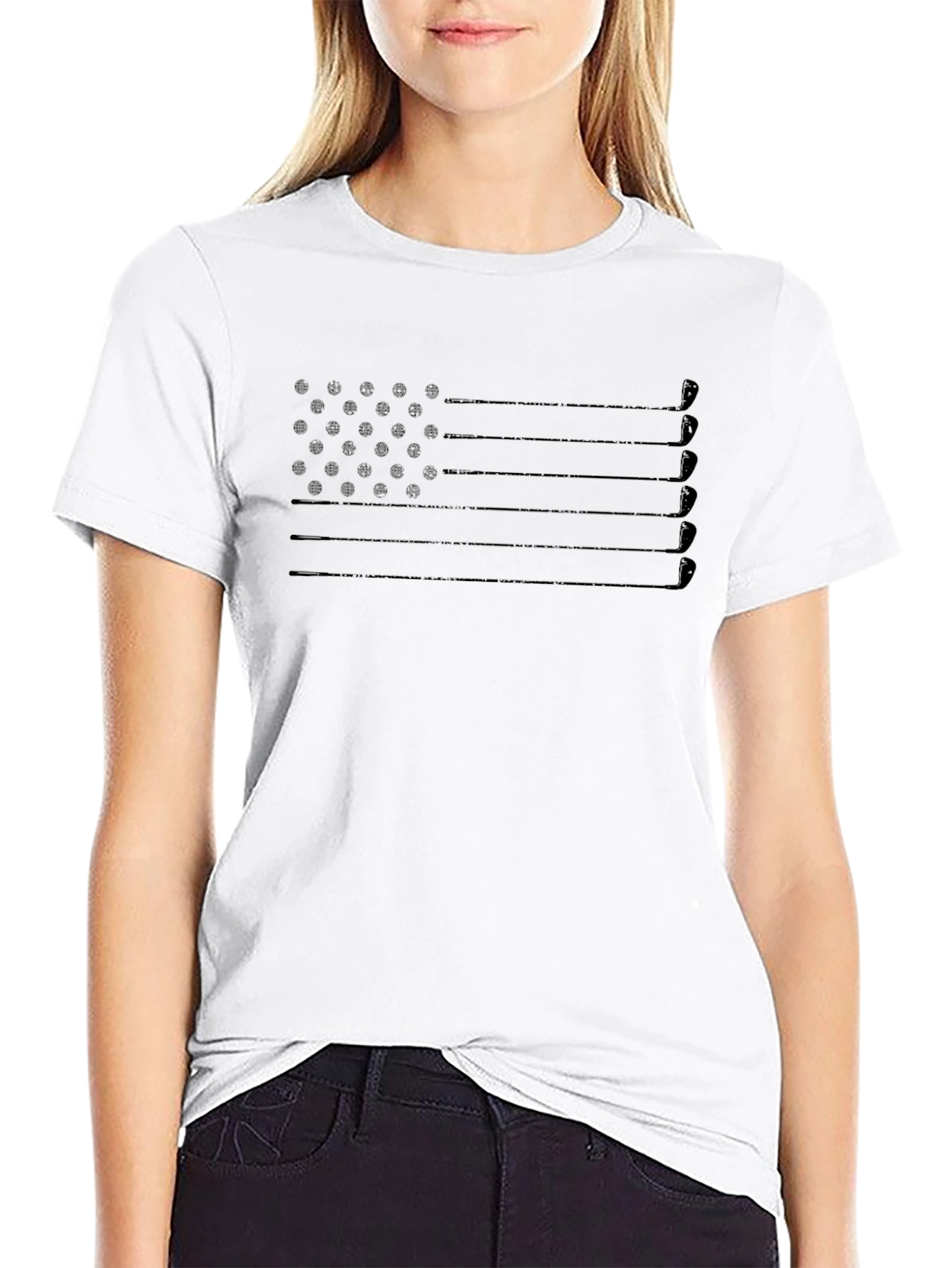 Golf American Flag T-Shirt